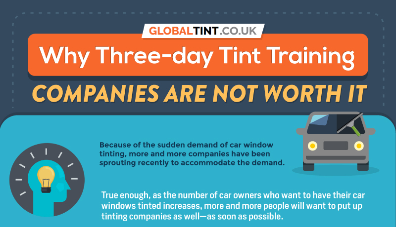 Why Three-day Tint Training Companies Are Not Worth It