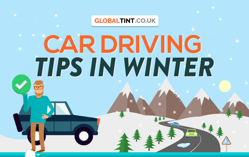 Car Driving Tips in Winter (Infographic)