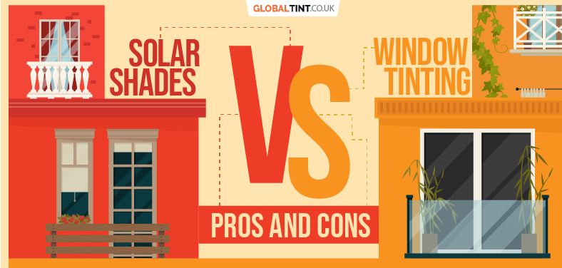 Solar shades vs. window tinting: pros and cons (Infographic)