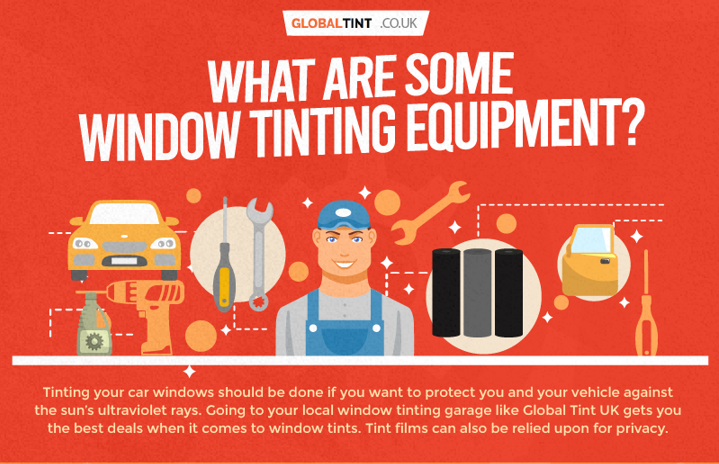 What are some window tinting equipment? (Infographic)