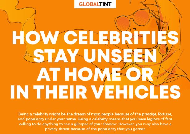 How Celebrities Stay Unseen at Home or in their Vehicles? (Infographic)
