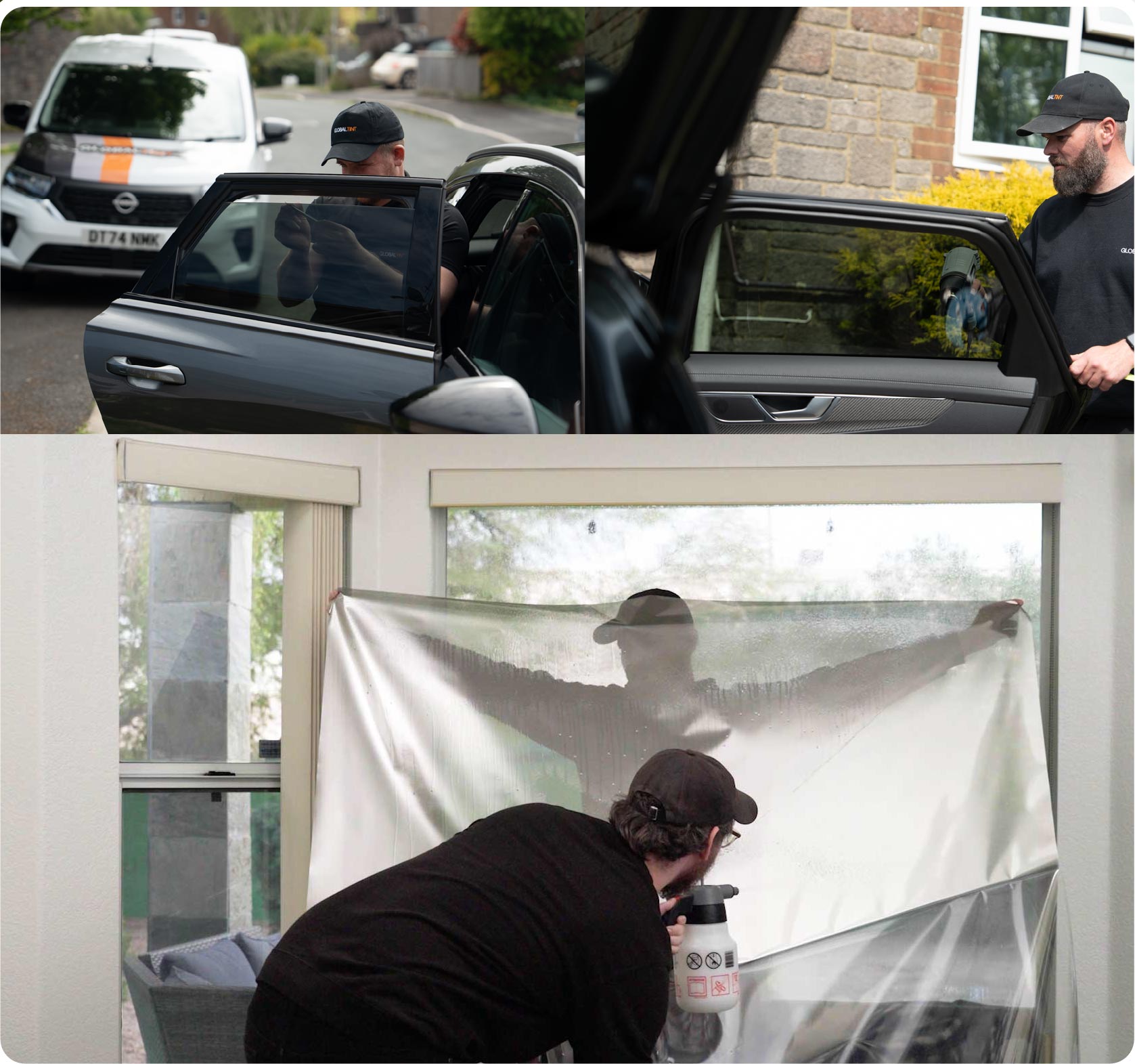 Home Window Film Expert Working in Andover