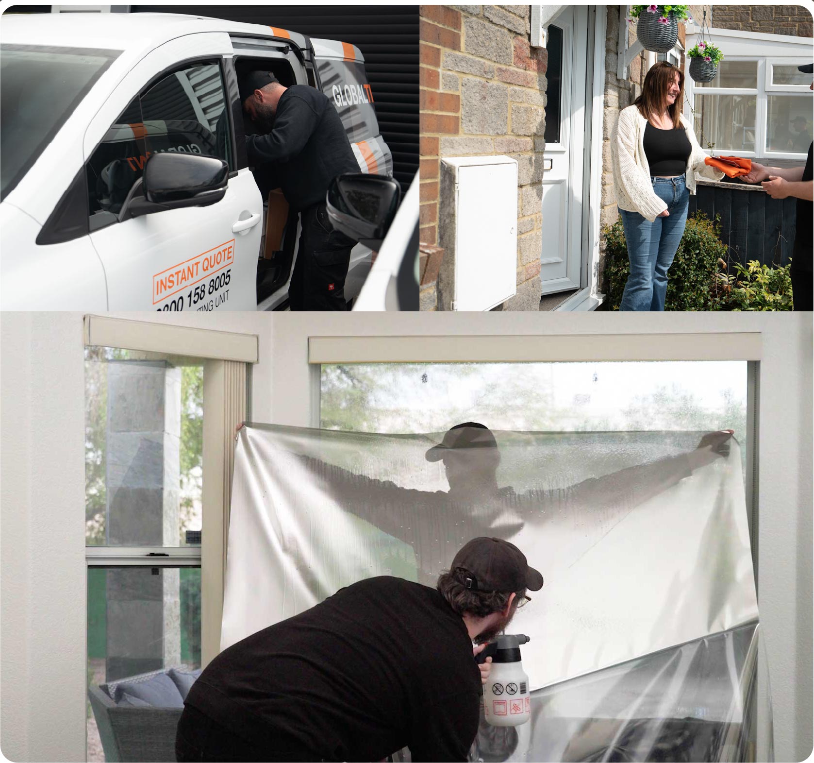 Home Window Film Expert Working in Ashbourne