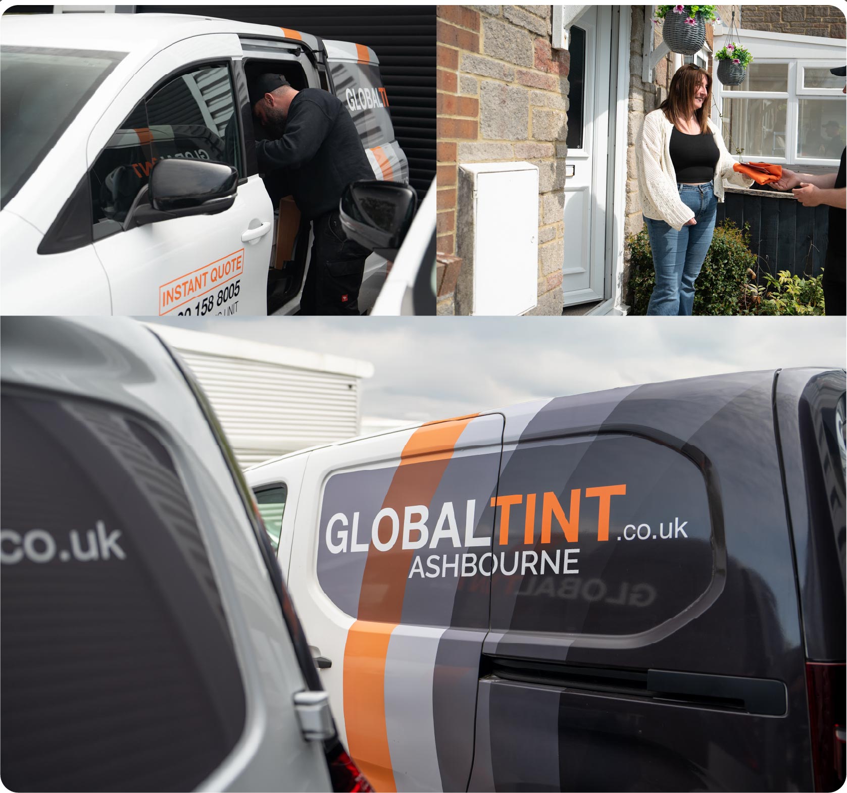 Mobile Window Tinting Expert Working in Ashbourne