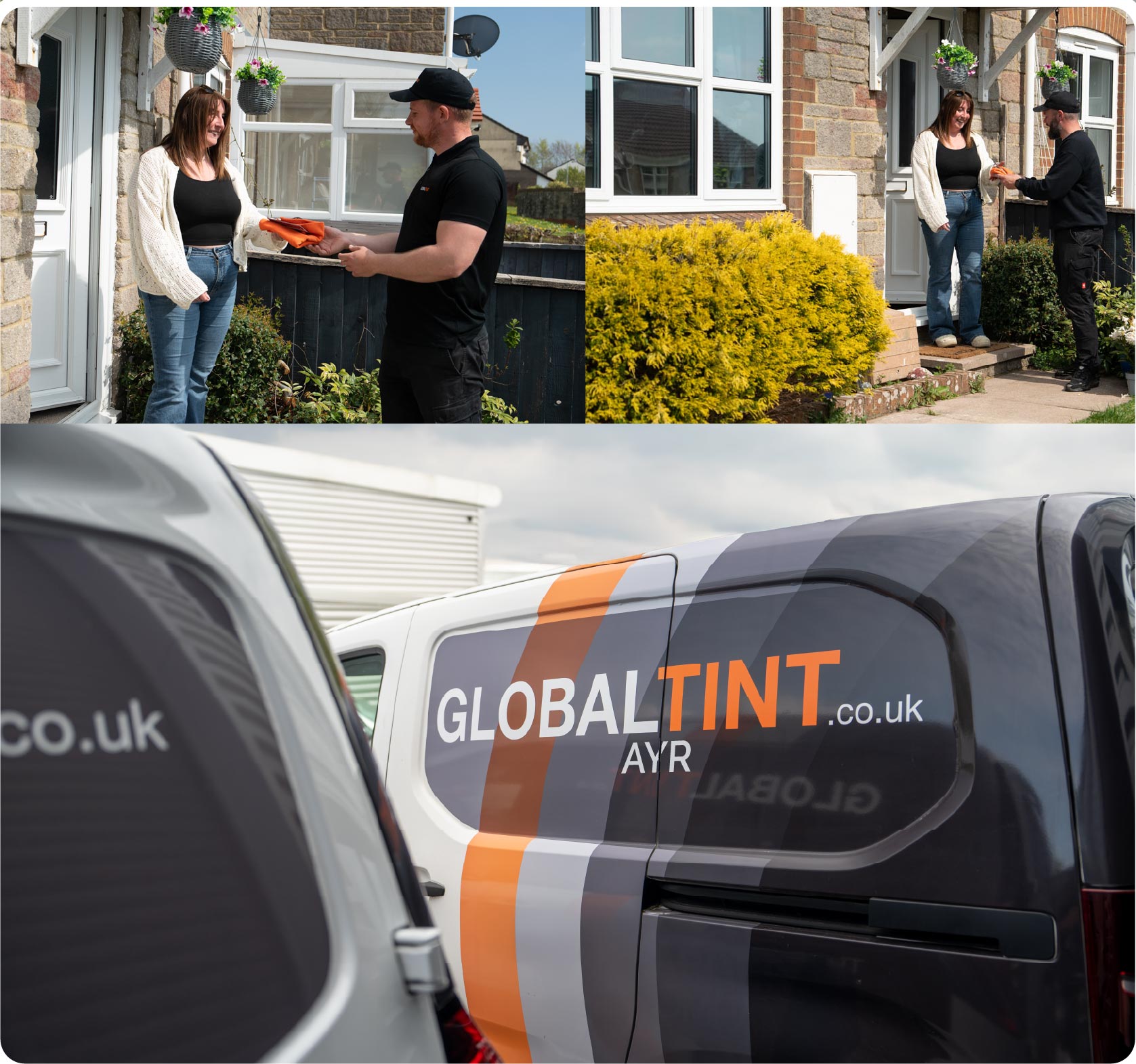 Mobile Window Tinting Expert Working in Ayr