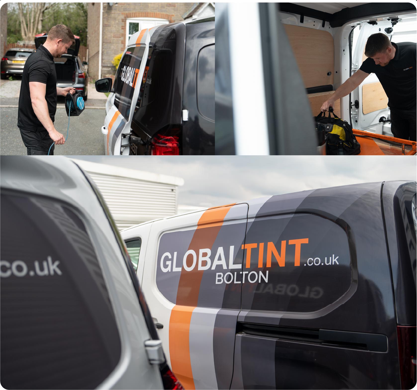 Mobile Window Tinting Expert Working in Bolton