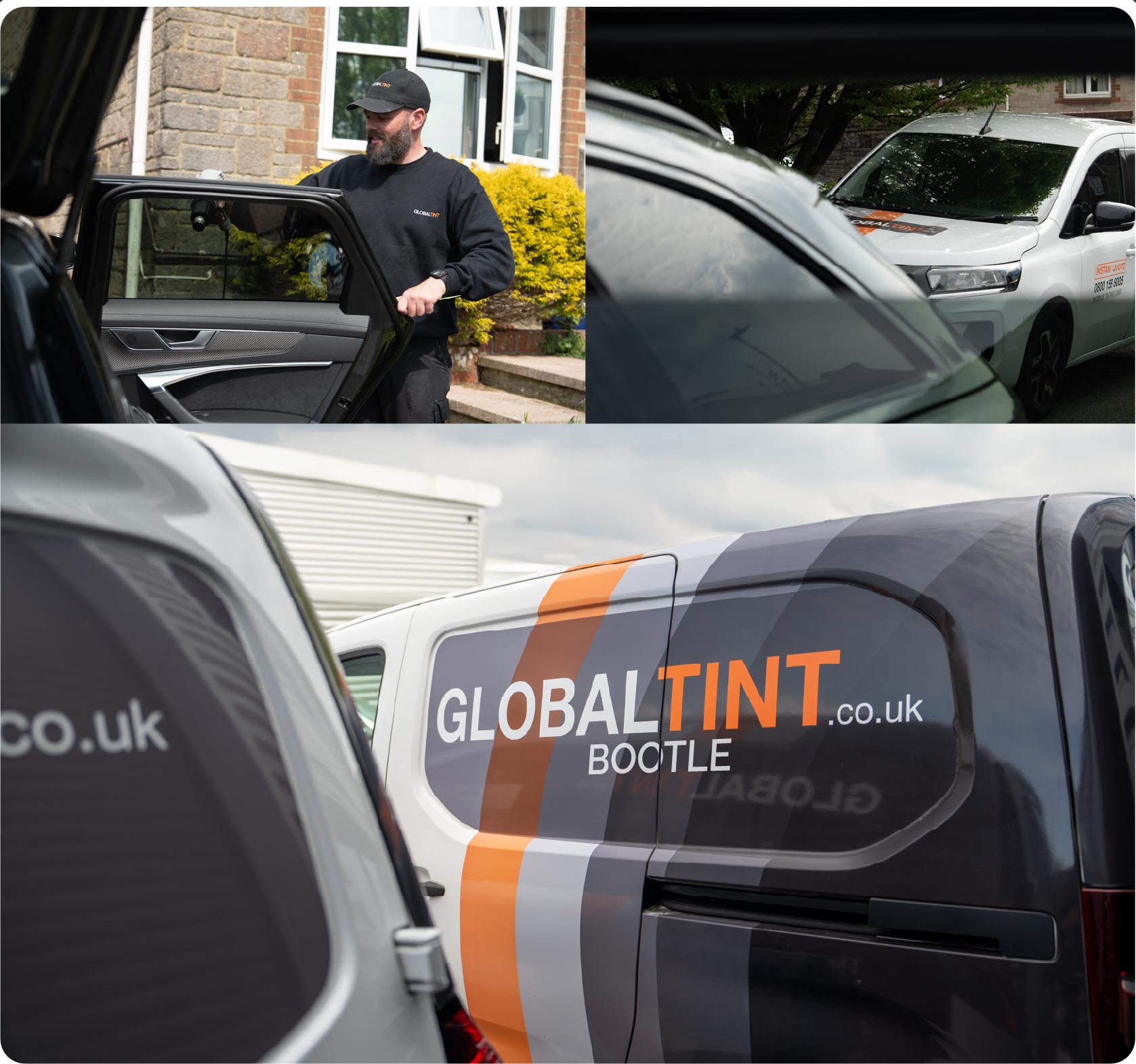 Mobile Window Tinting Expert Working in Bootle