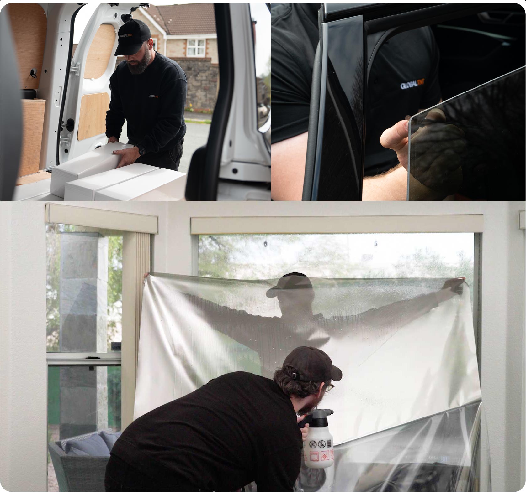 Home Window Film Expert Working in Brentwood