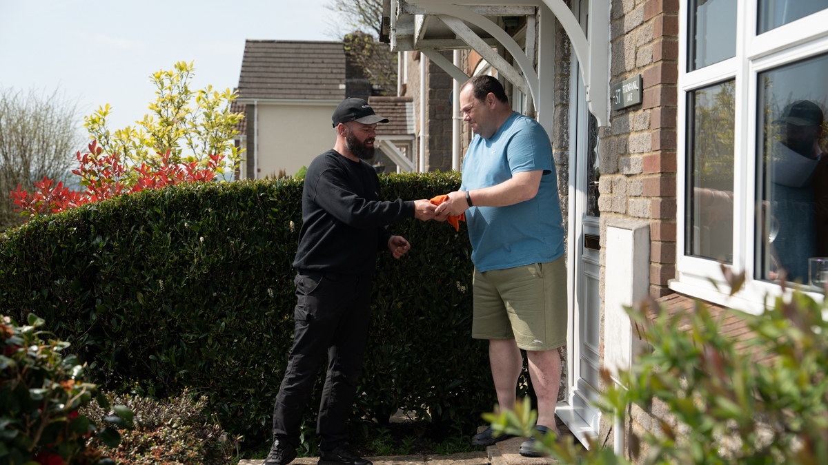 Mobile Tinting Technician from Brentwood Working On-Site