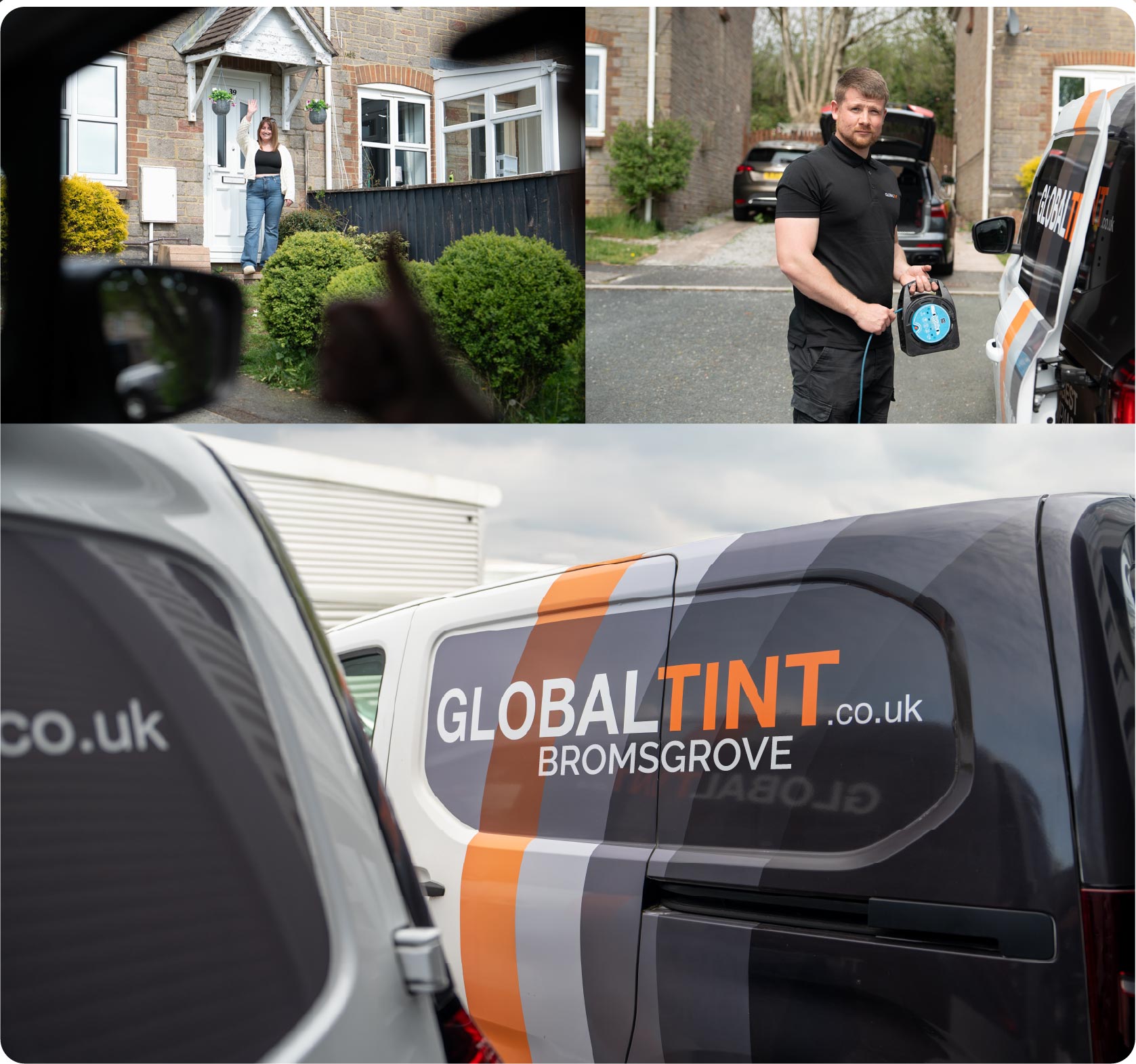 Mobile Window Tinting Expert Working in Bromsgrove