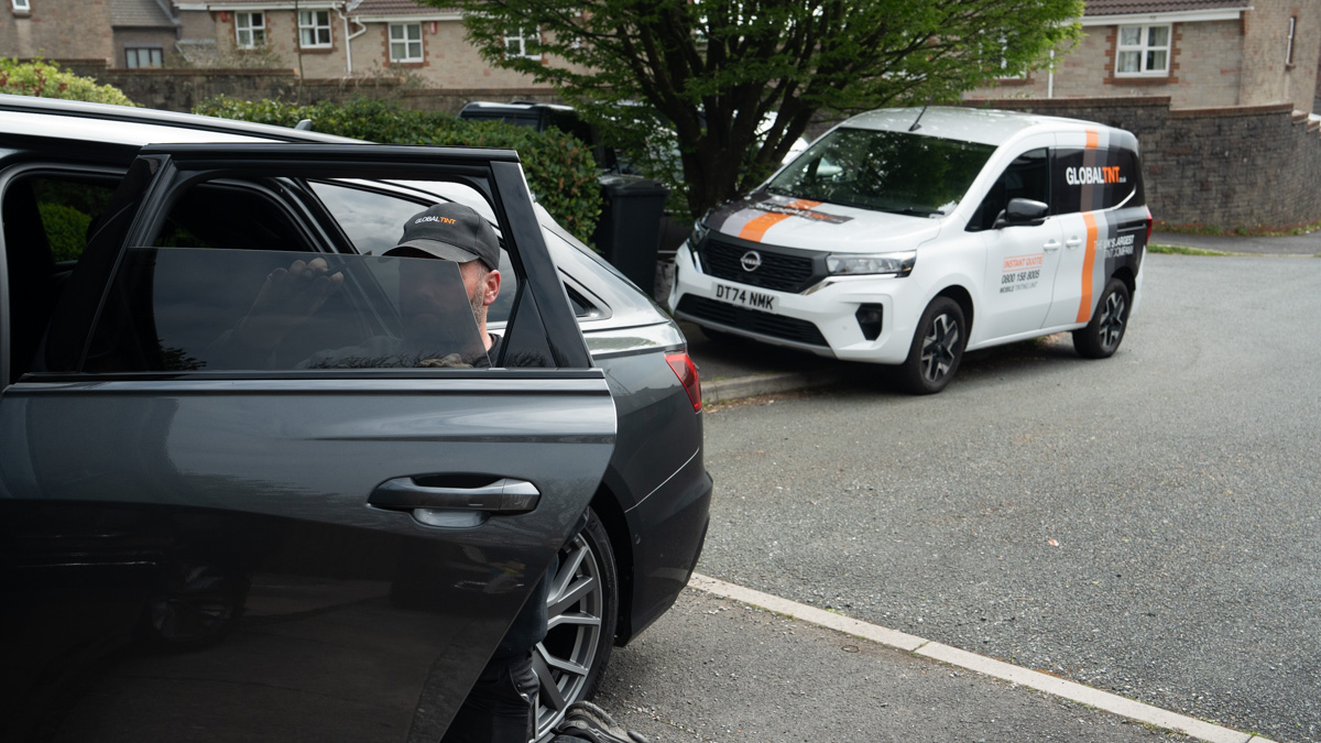 Mobile Tinting Technician from Bromsgrove Working On-Site