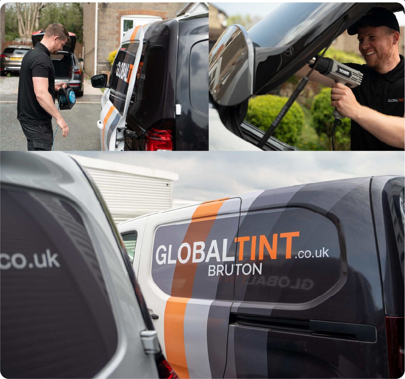 Mobile Window Tinting Expert Working in Bruton