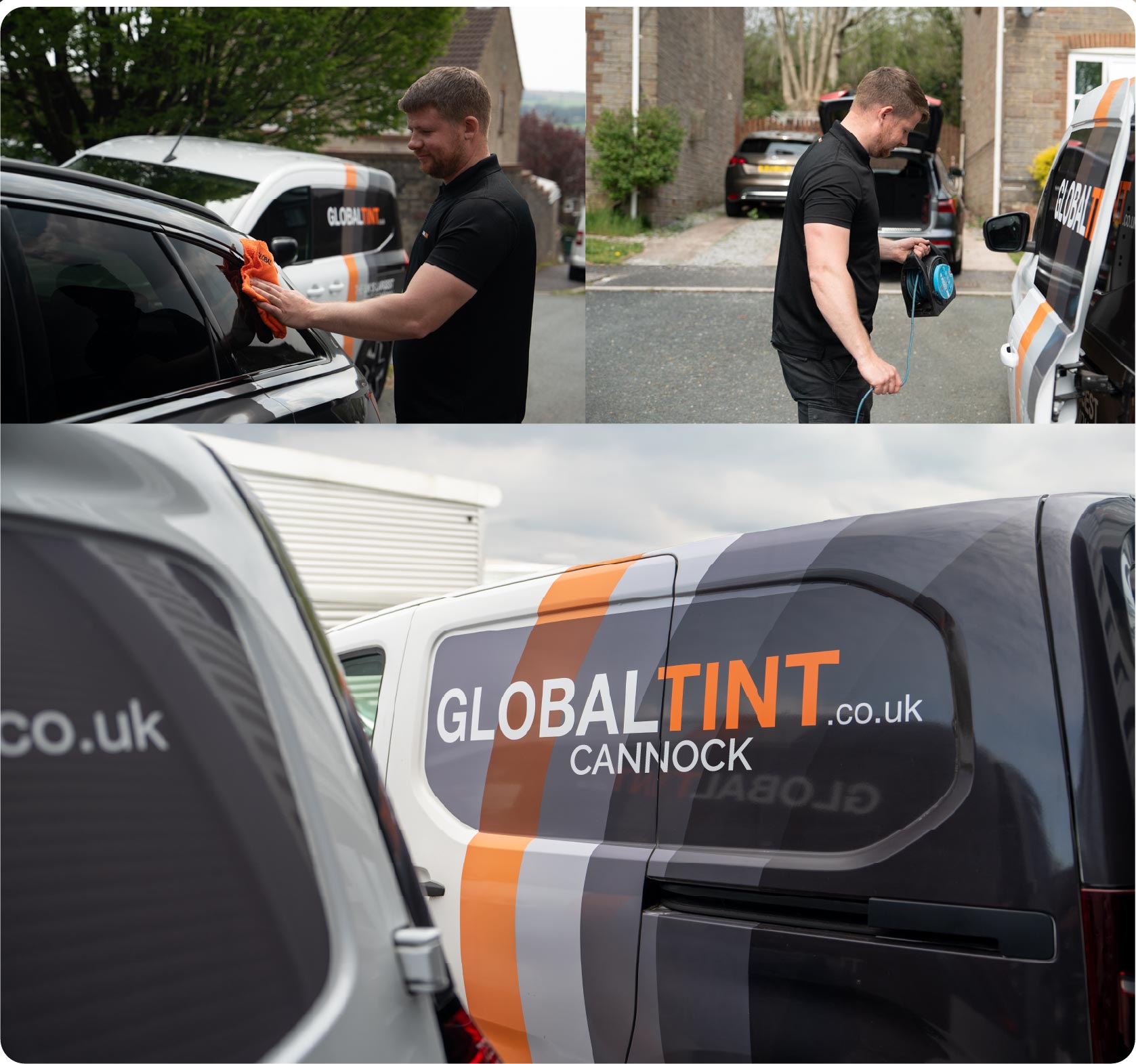 Mobile Window Tinting Expert Working in Cannock