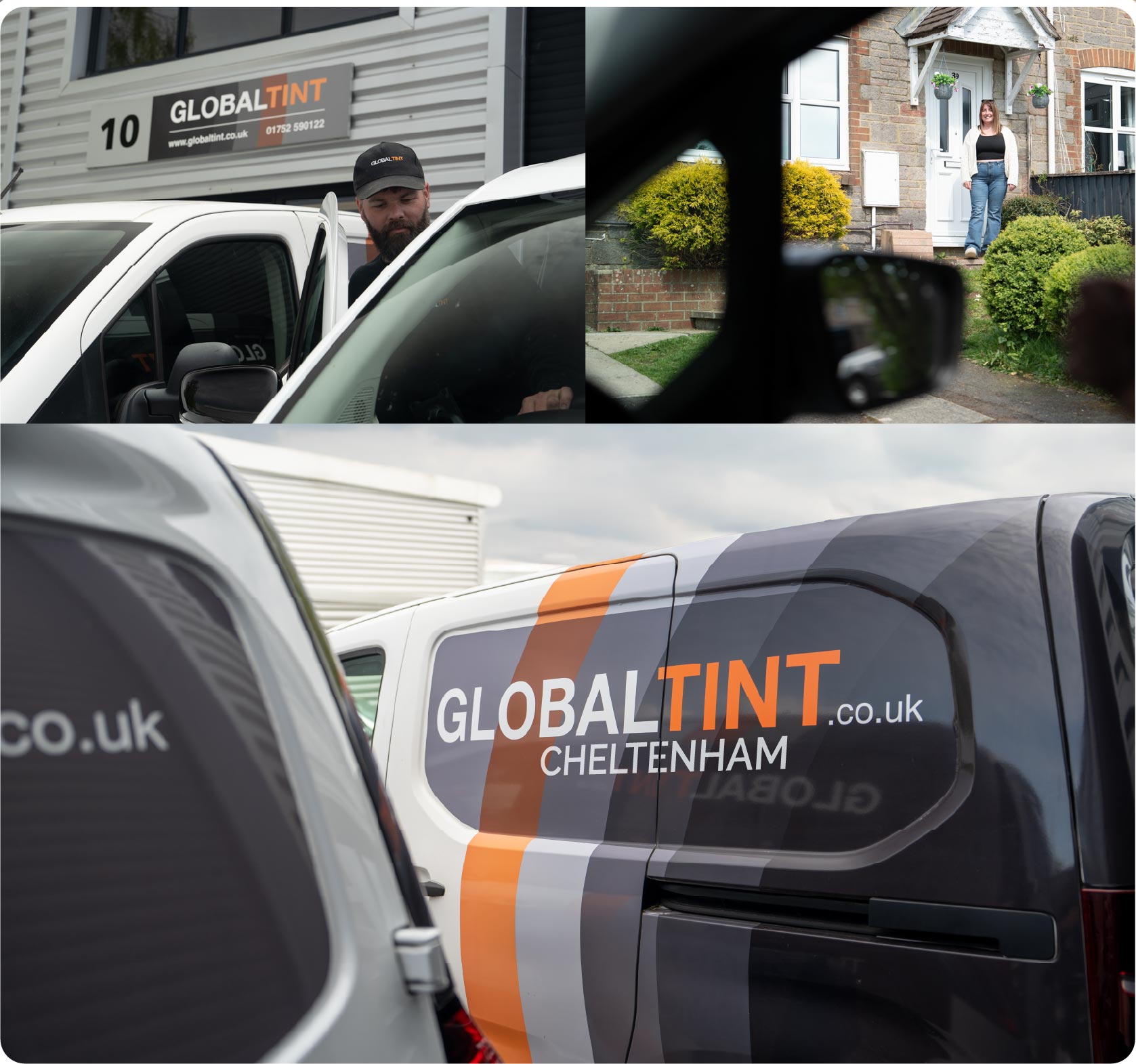 Mobile Window Tinting Expert Working in Cheltenham