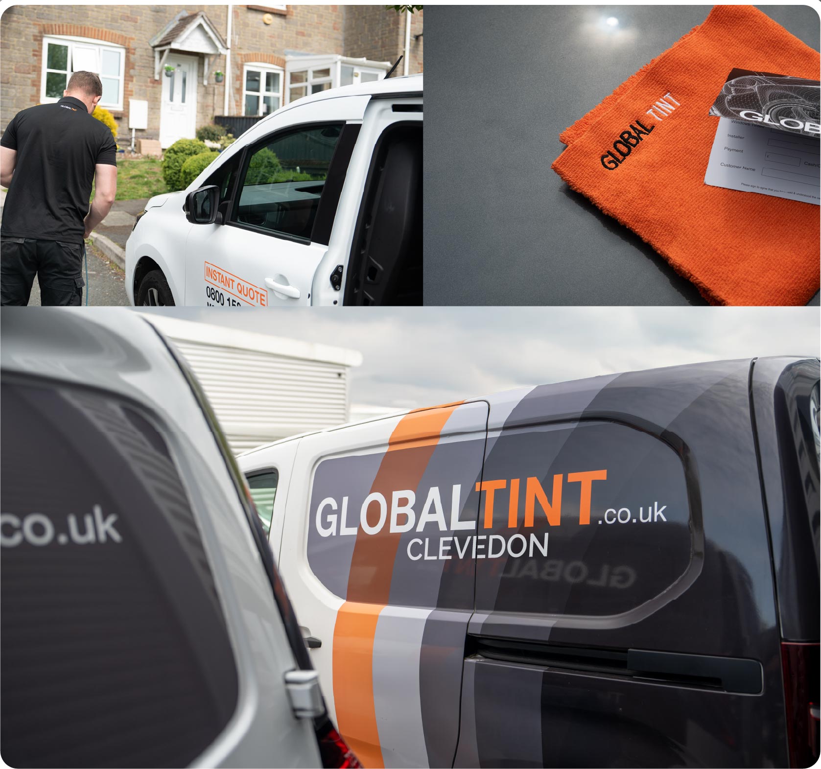 Mobile Window Tinting Expert Working in Clevedon