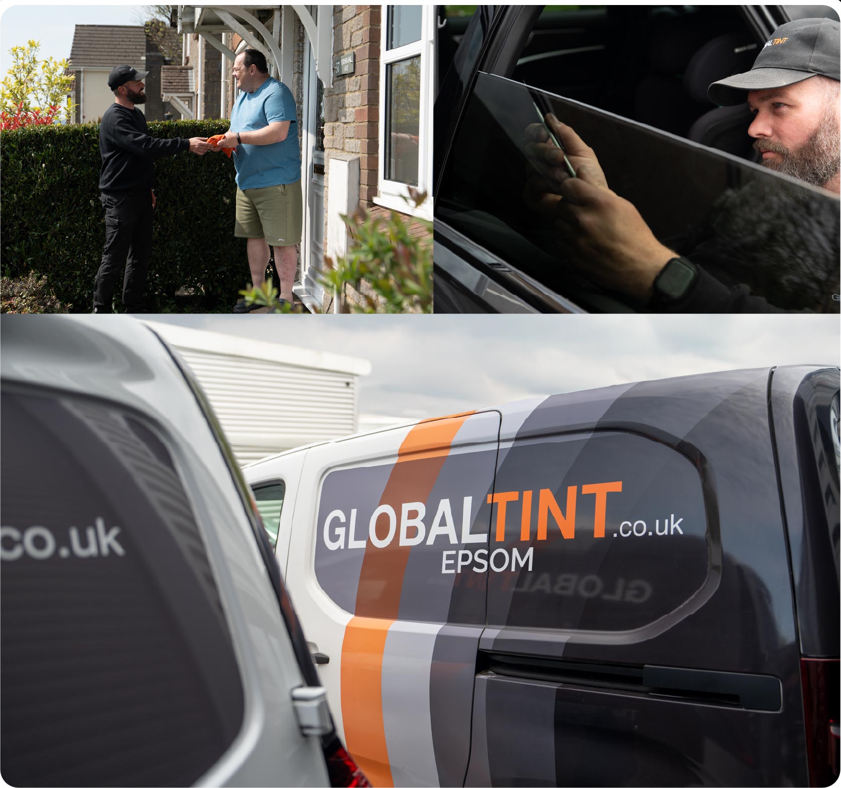 Mobile Window Tinting Expert Working in Epsom
