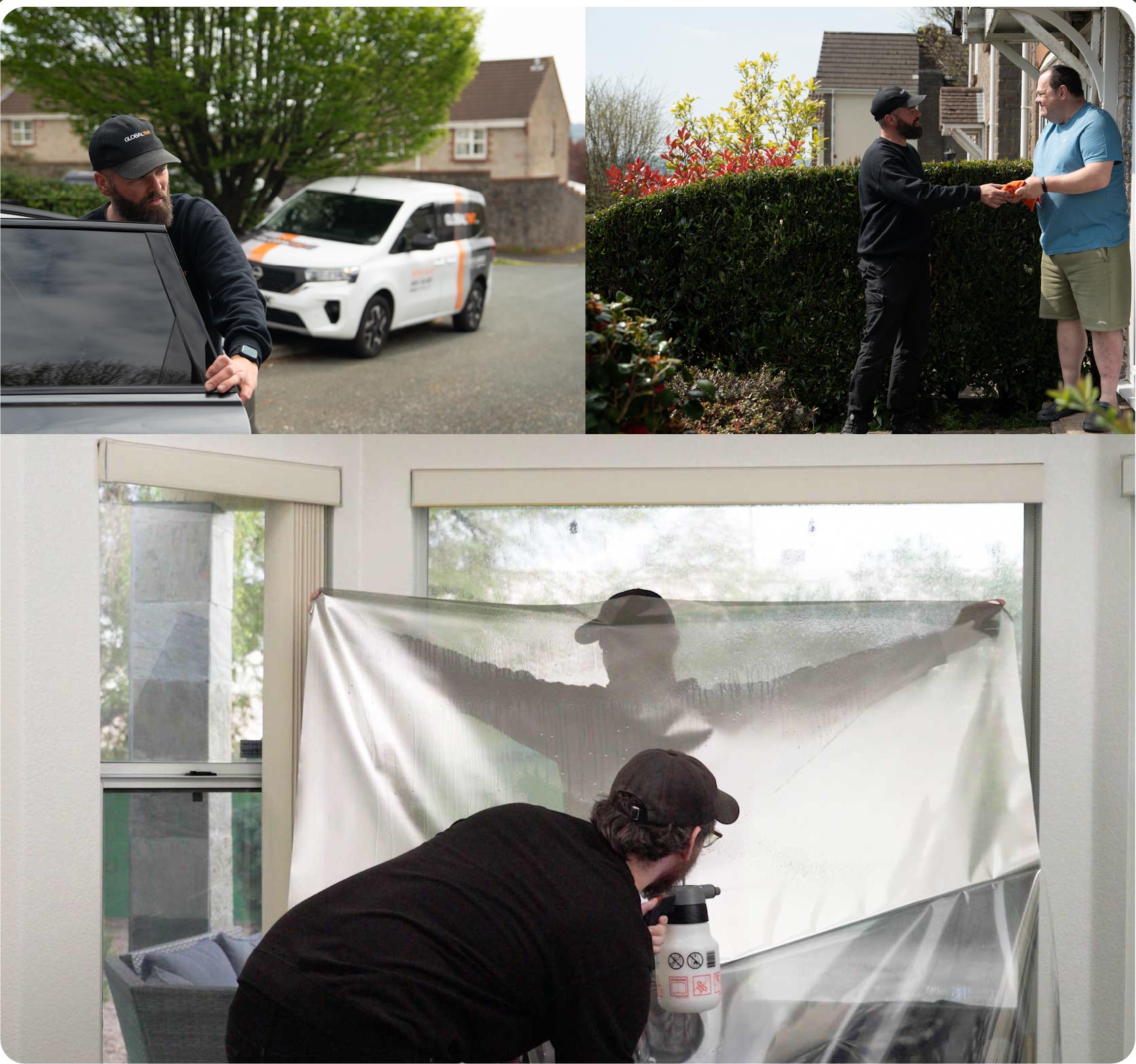 Home Window Film Expert Working in Fareham