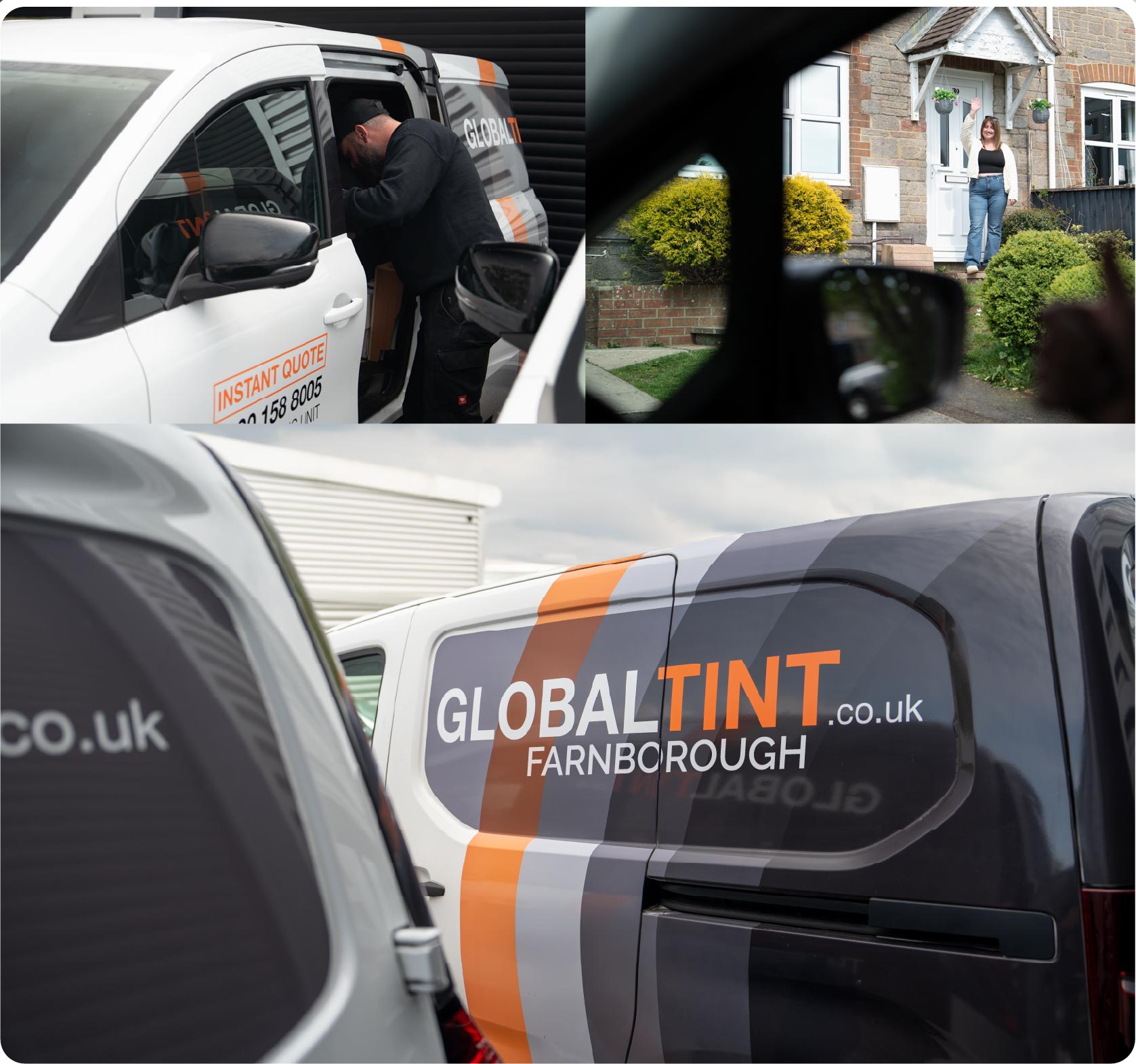 Mobile Window Tinting Expert Working in Farnborough