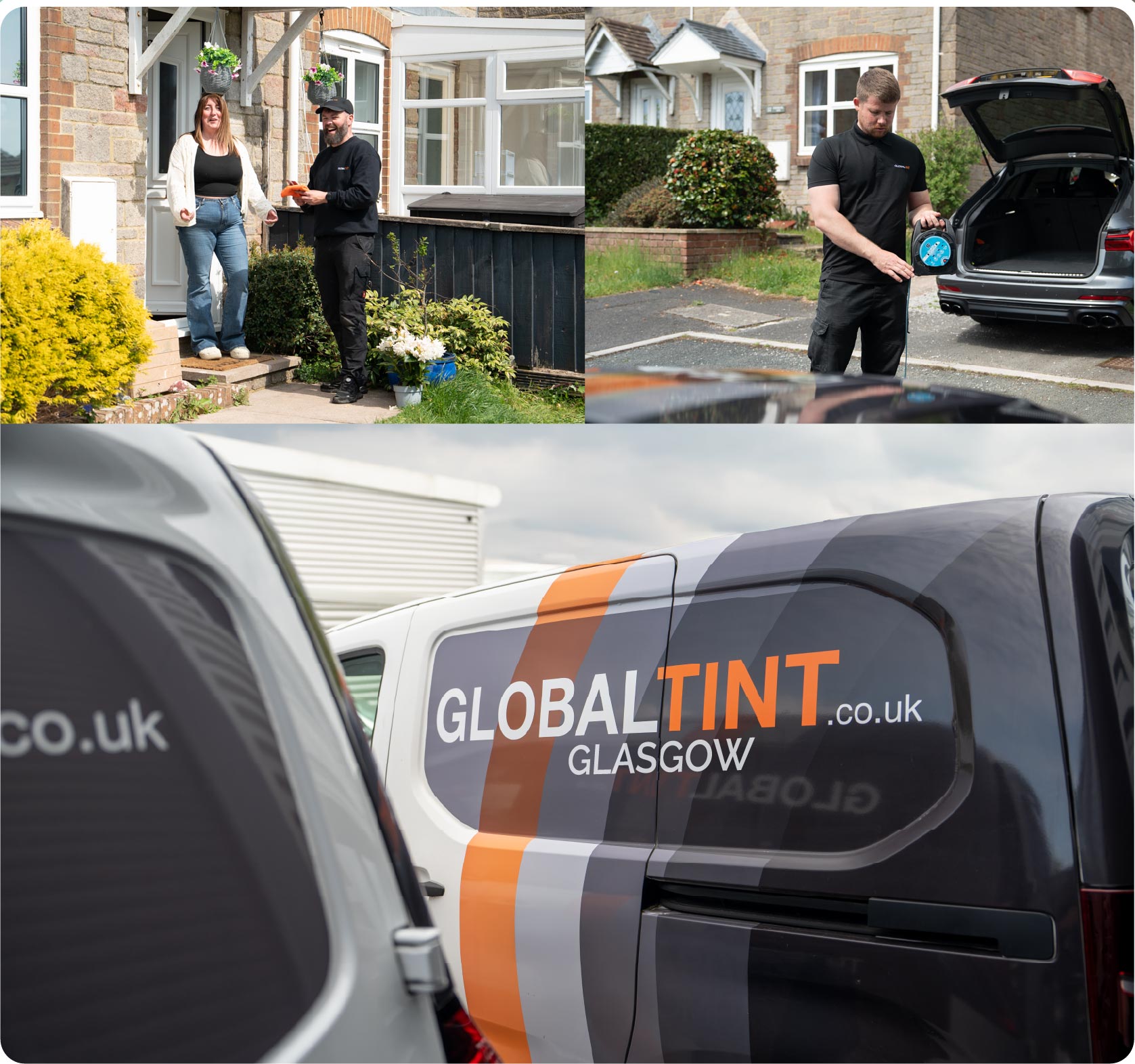 Mobile Window Tinting Expert Working in Glasgow