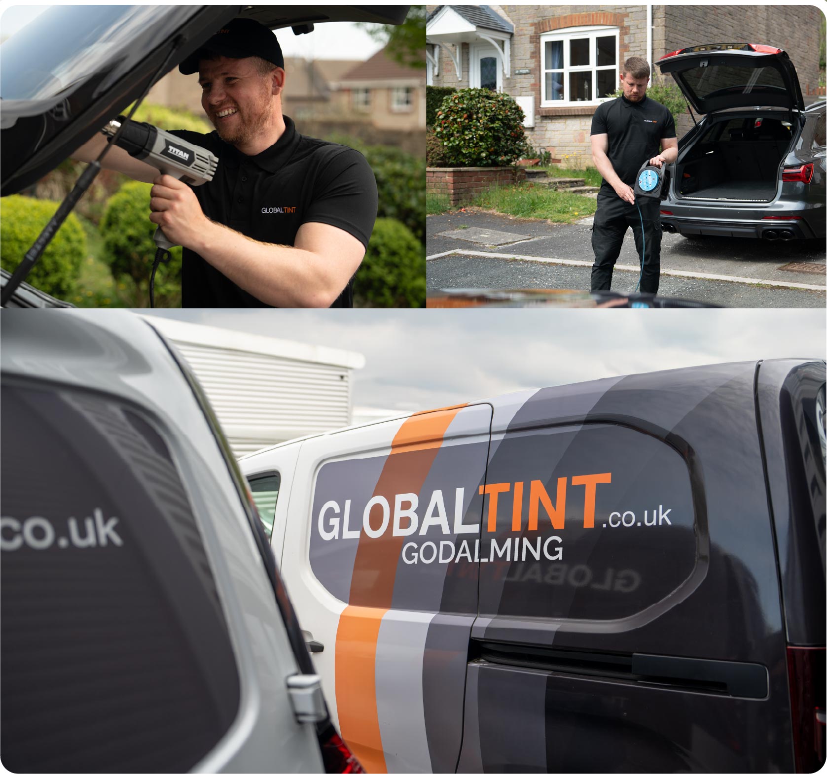 Mobile Window Tinting Expert Working in Godalming