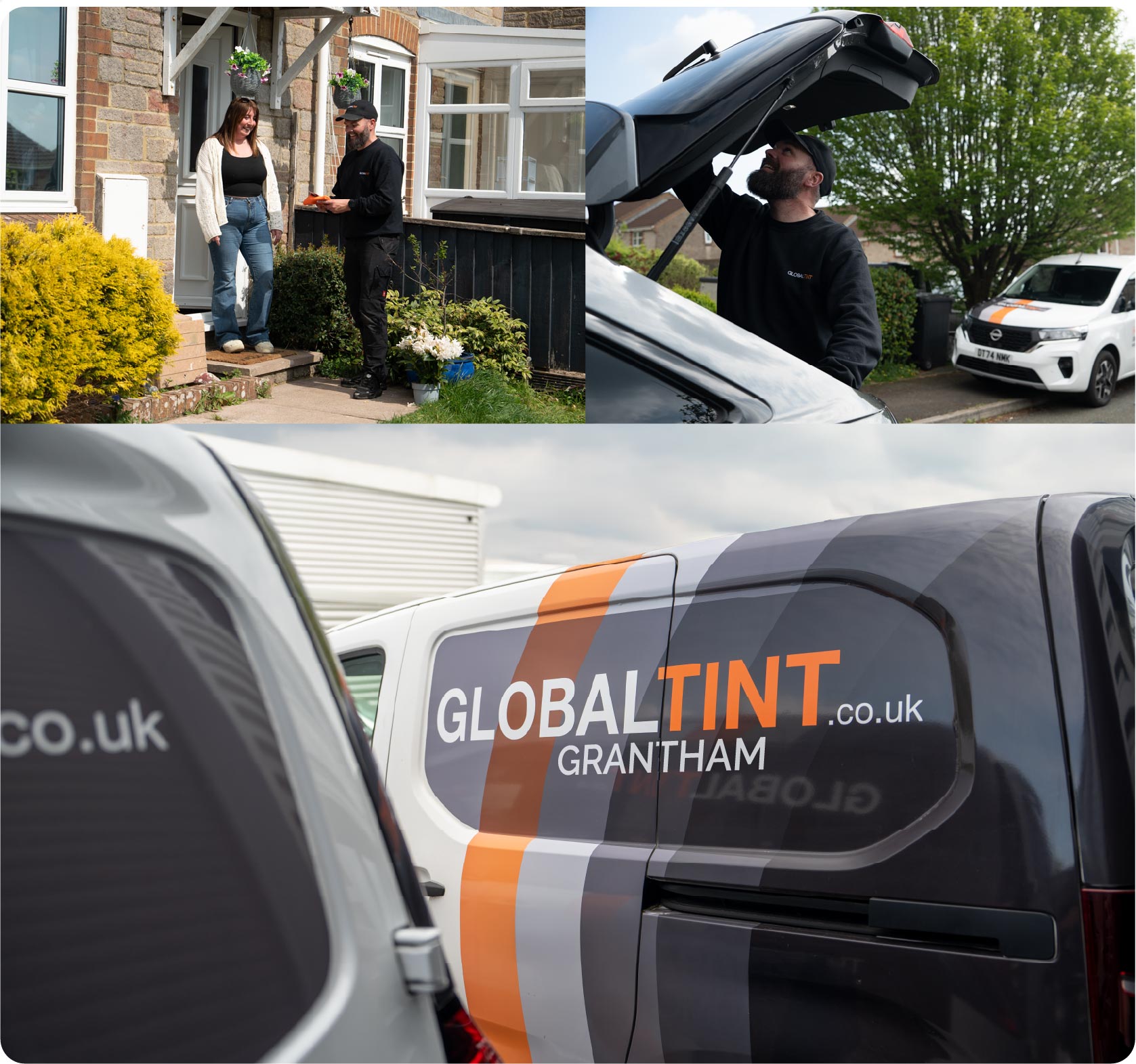 Mobile Window Tinting Expert Working in Grantham