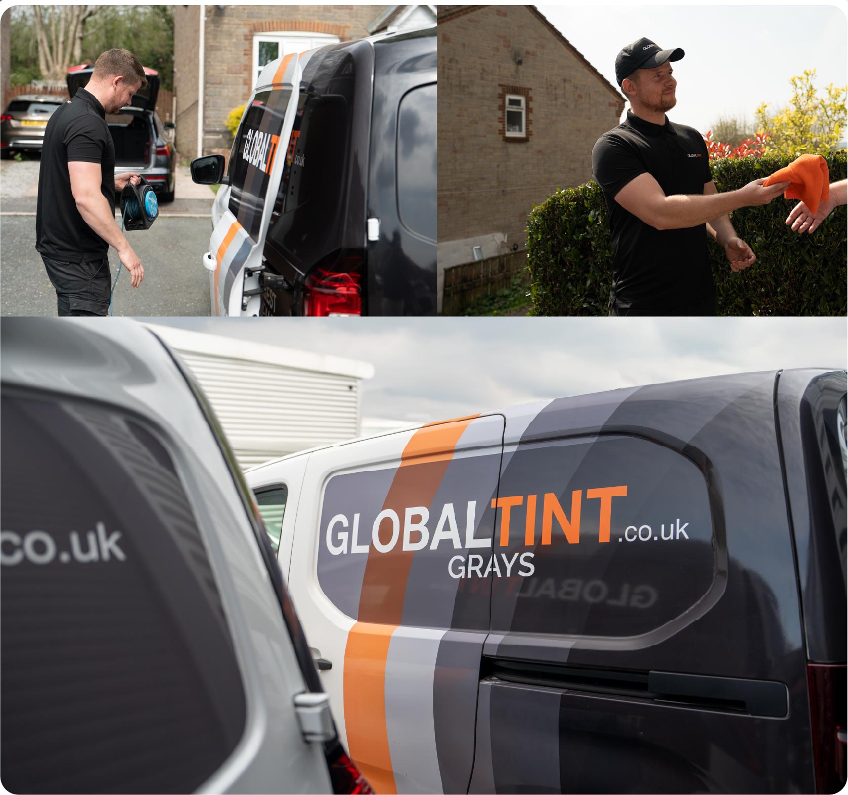 Mobile Window Tinting Expert Working in Grays