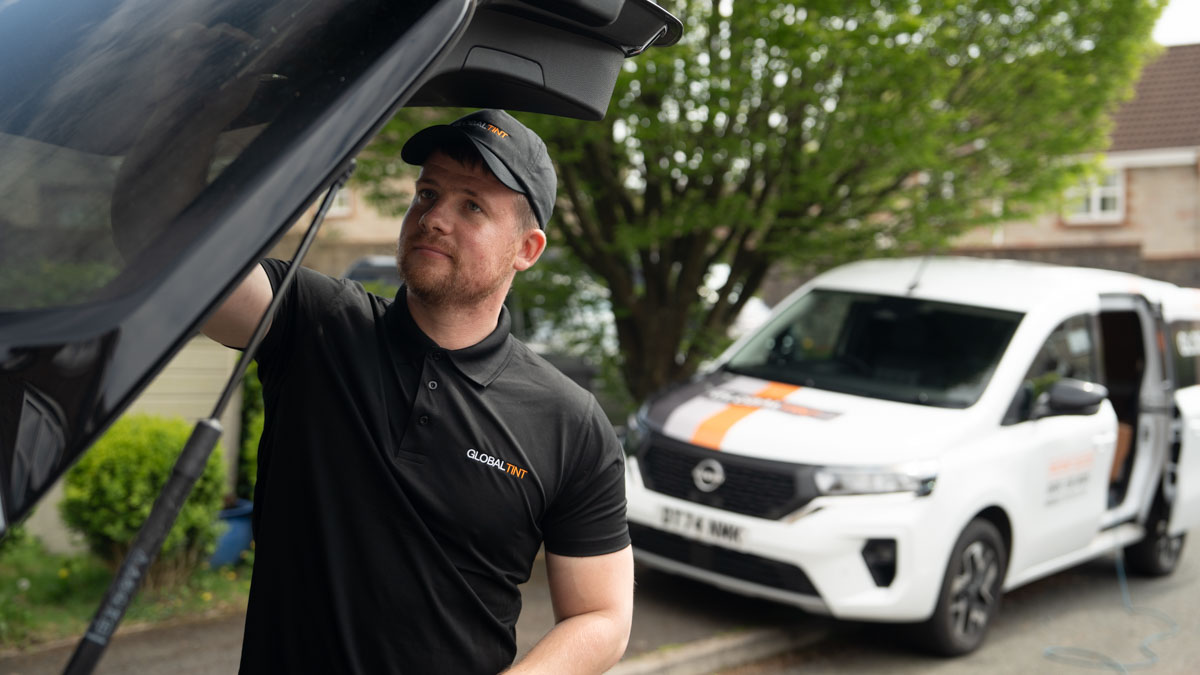 Mobile Tinting Technician from Grays Working On-Site
