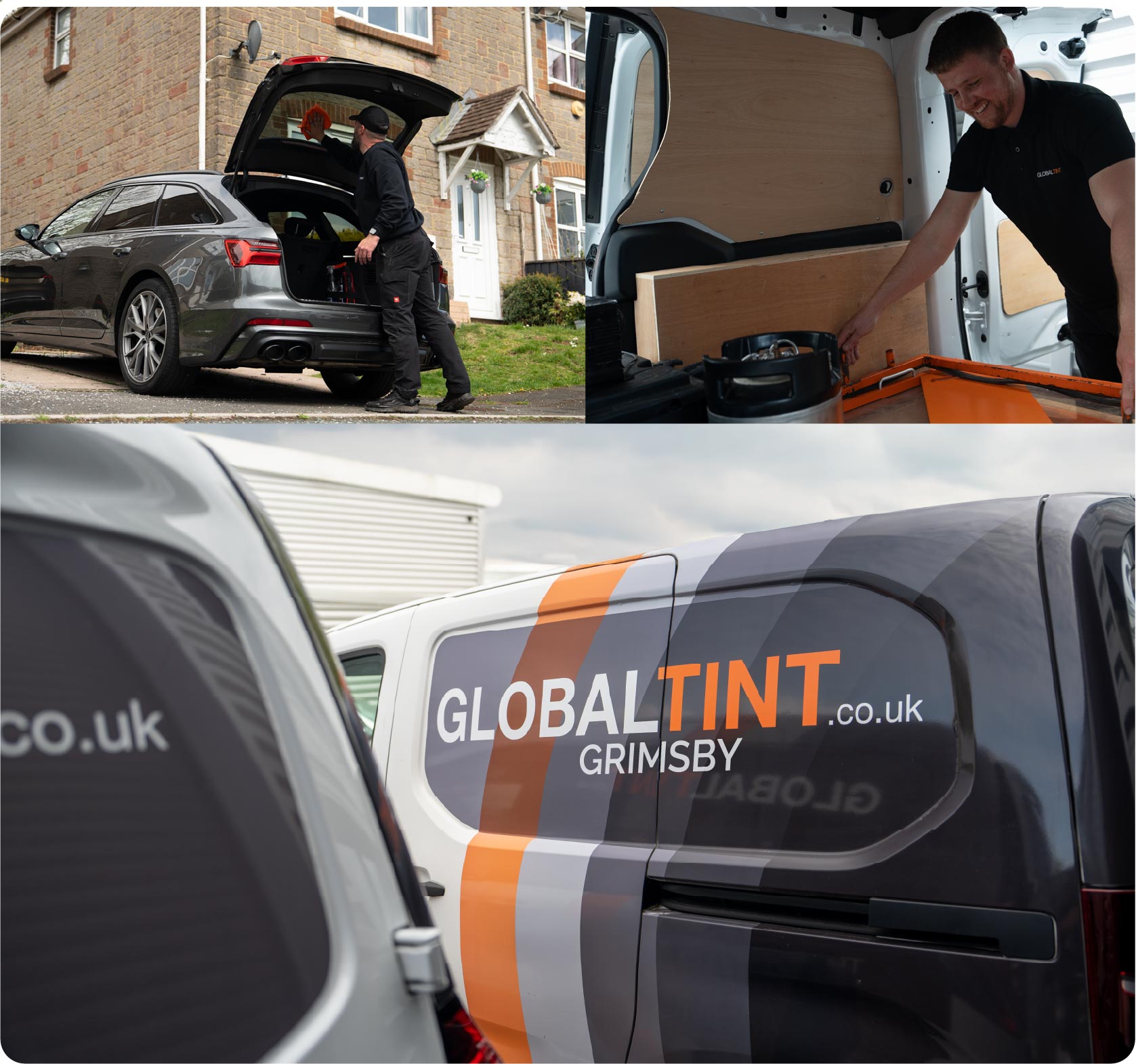 Mobile Window Tinting Expert Working in Grimsby