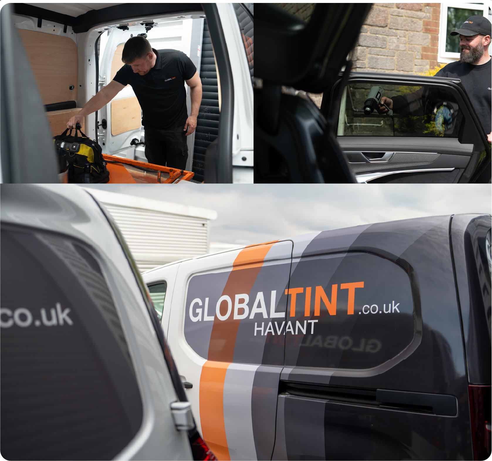 Mobile Window Tinting Expert Working in Havant