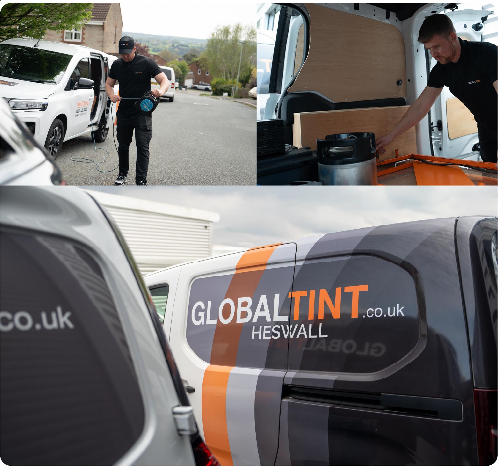 Mobile Window Tinting Expert Working in Heswall