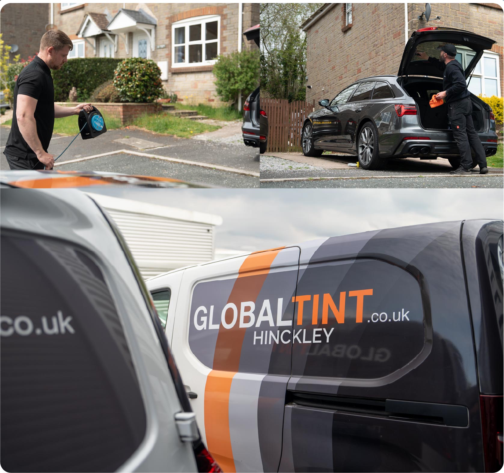 Mobile Window Tinting Expert Working in Hinckley