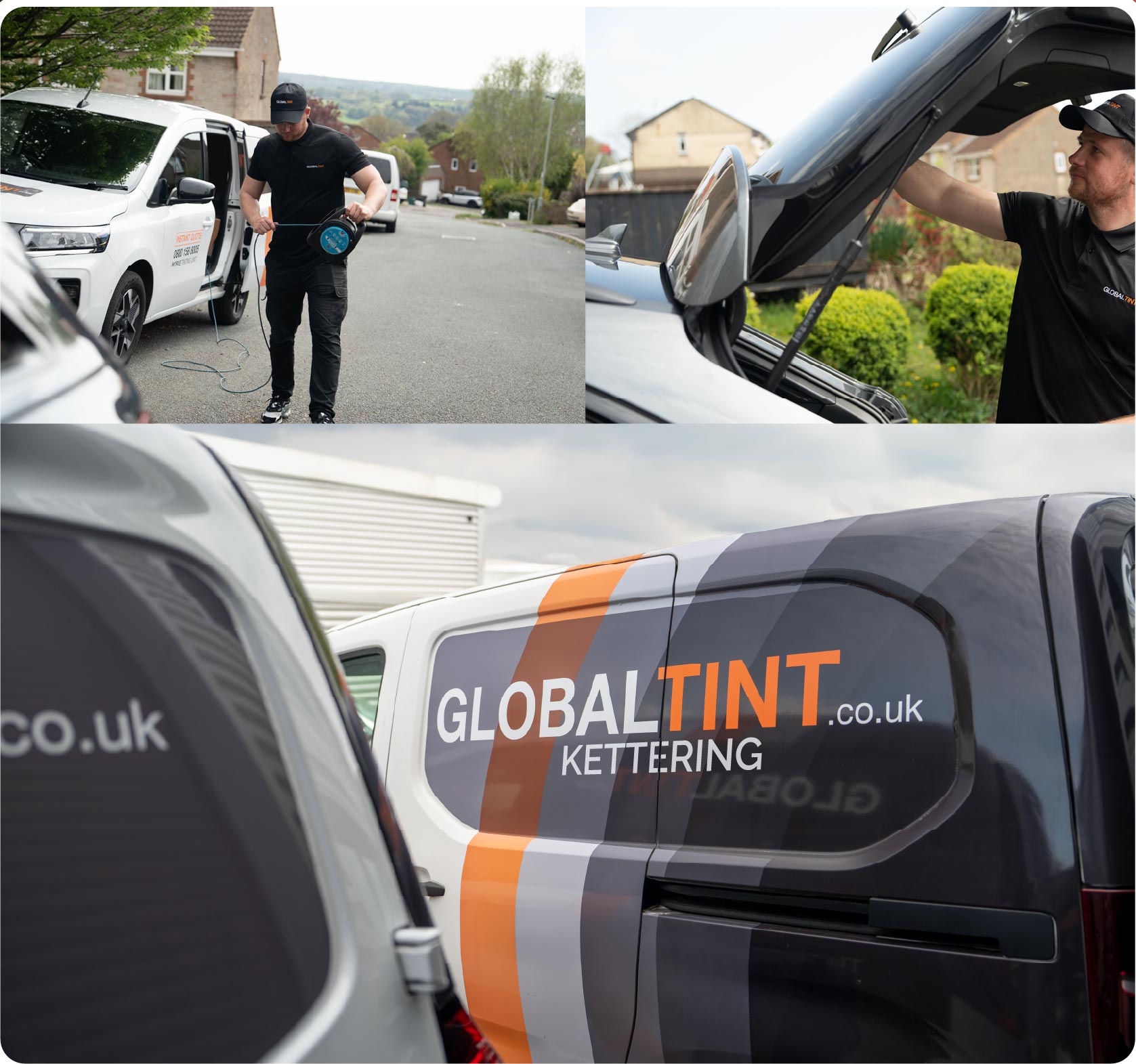 Mobile Window Tinting Expert Working in Kettering