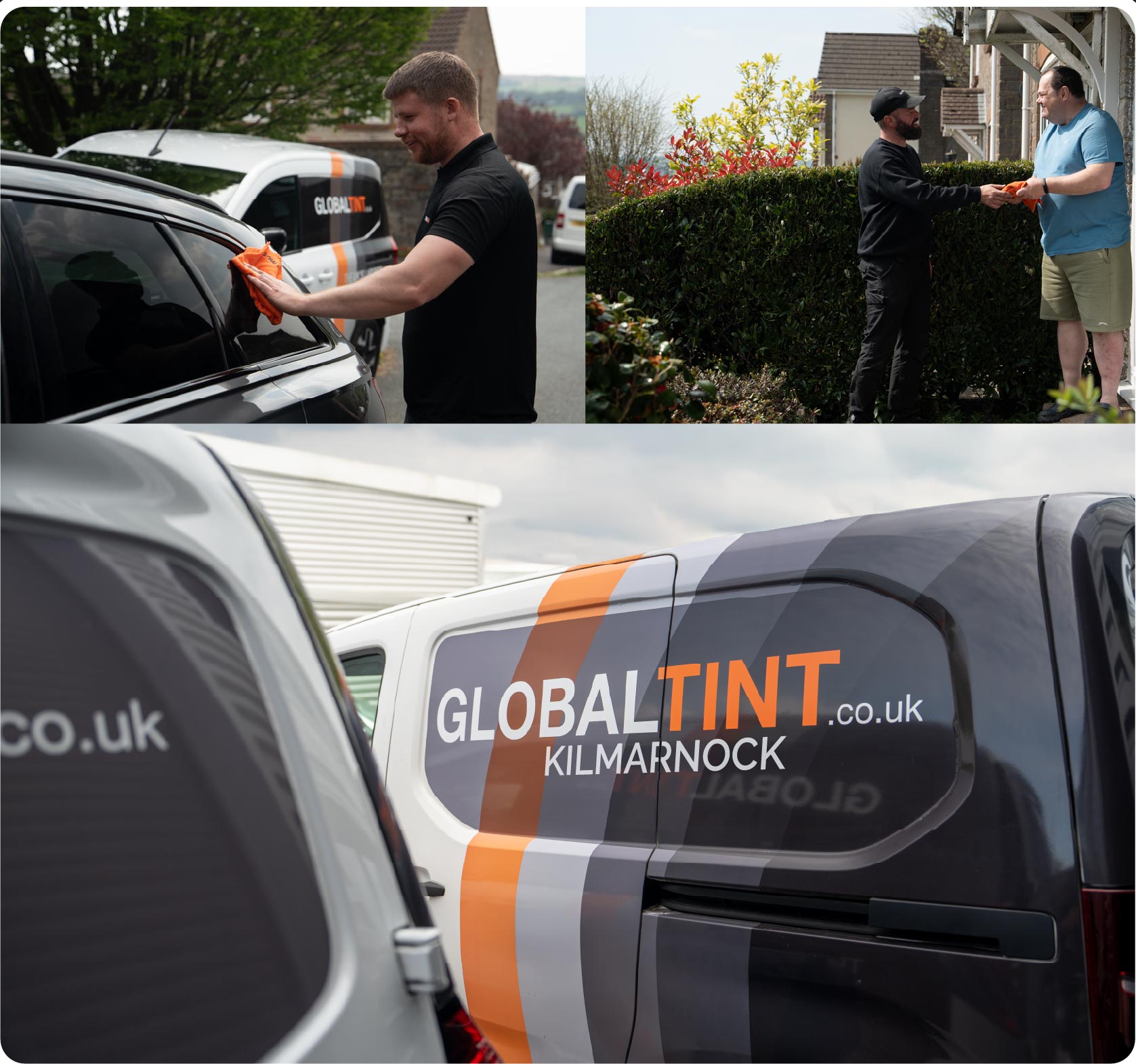 Mobile Window Tinting Expert Working in Kilmarnock