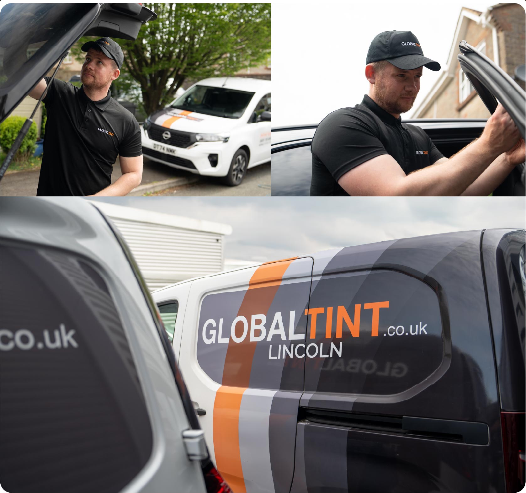Mobile Window Tinting Expert Working in Lincoln