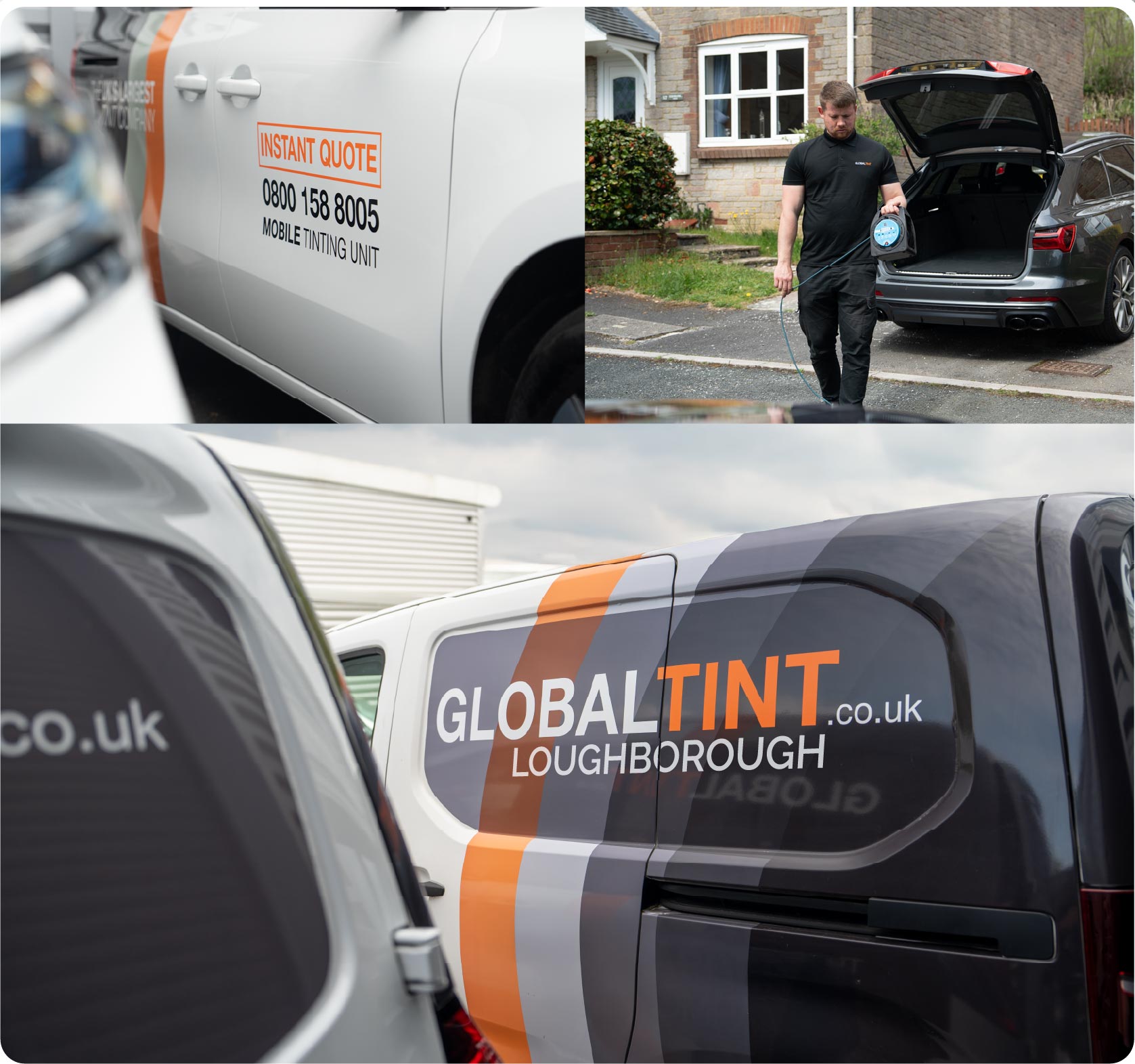 Mobile Window Tinting Expert Working in Loughborough