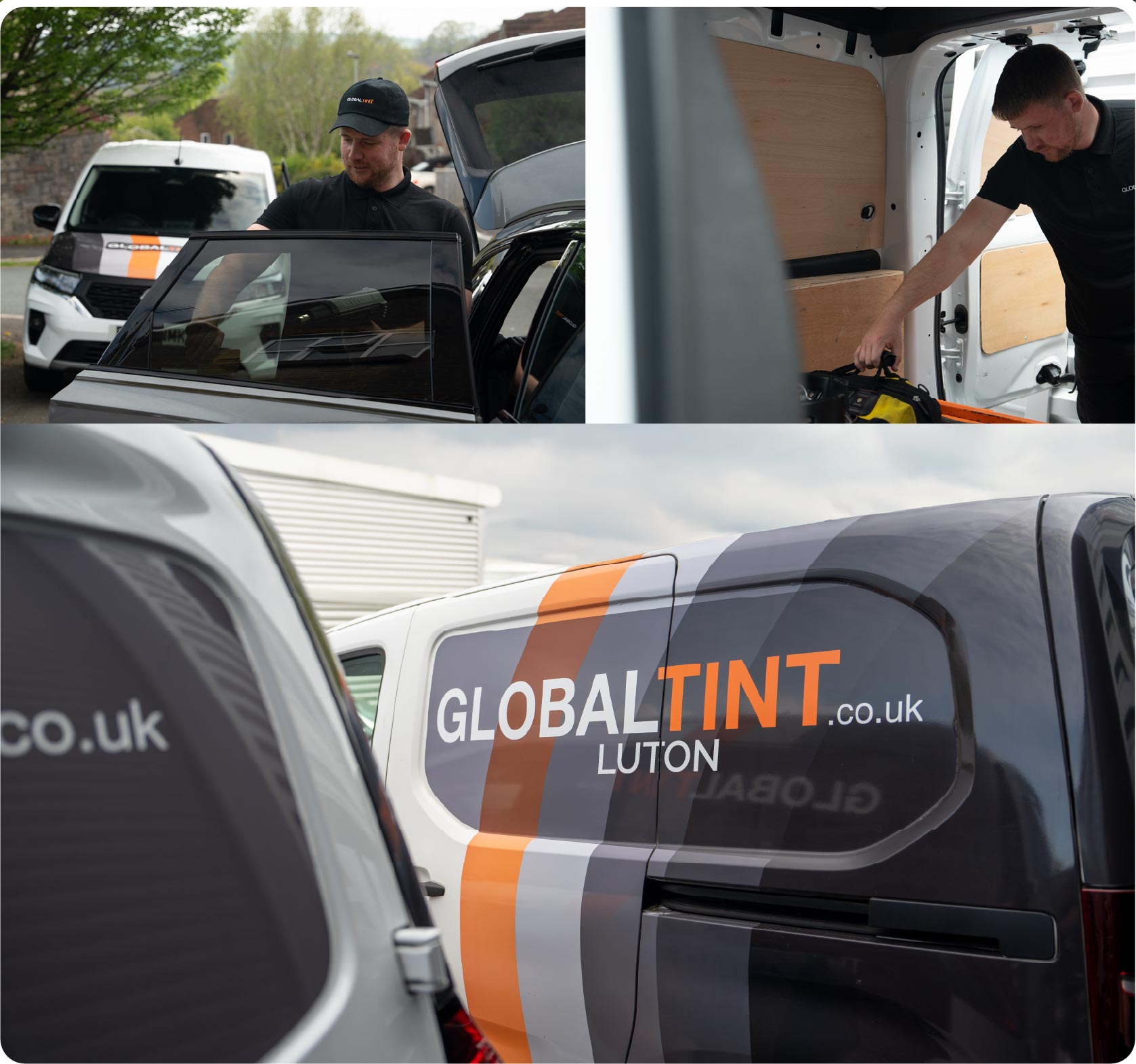 Mobile Window Tinting Expert Working in Luton