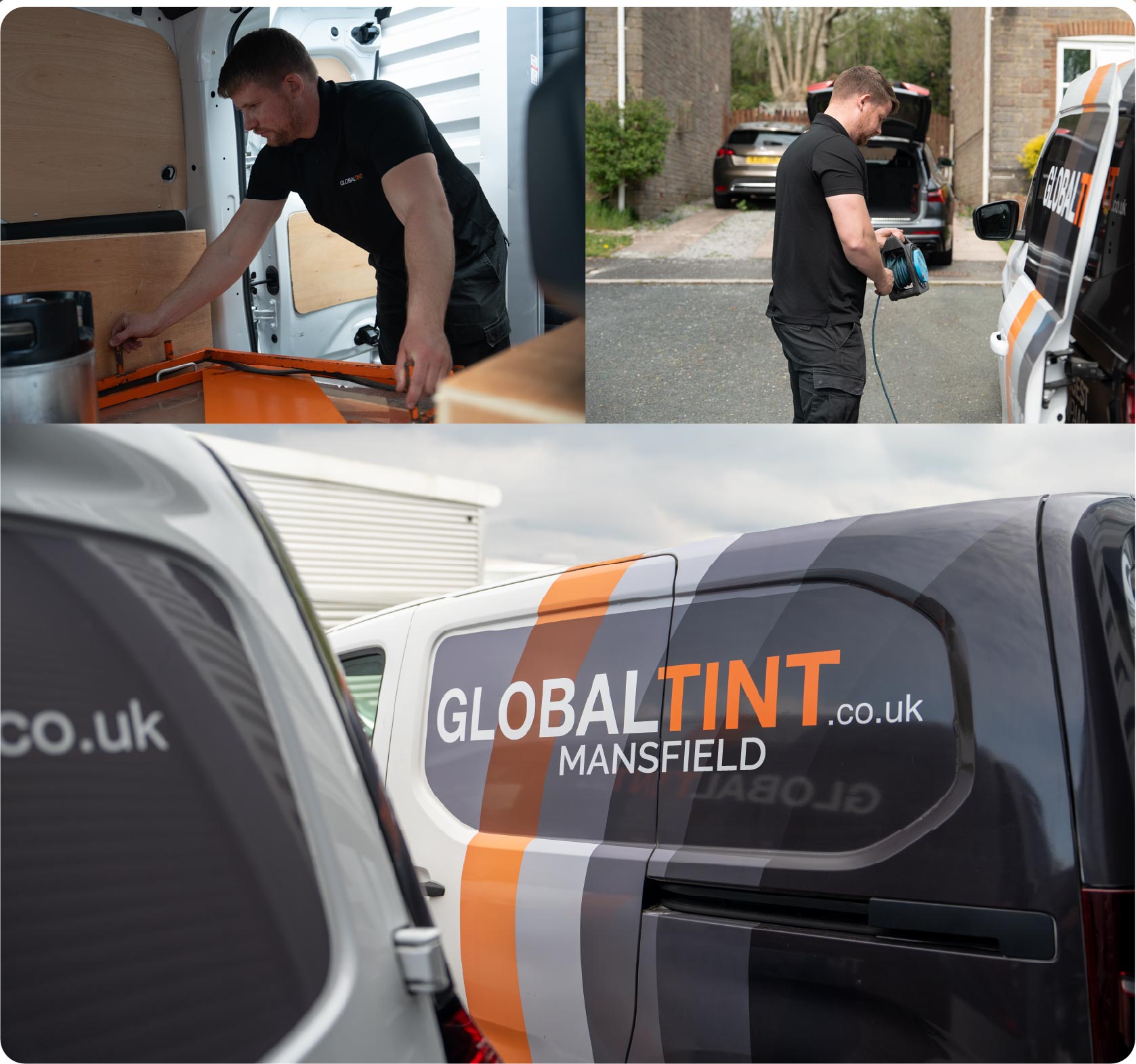 Mobile Window Tinting Expert Working in Mansfield