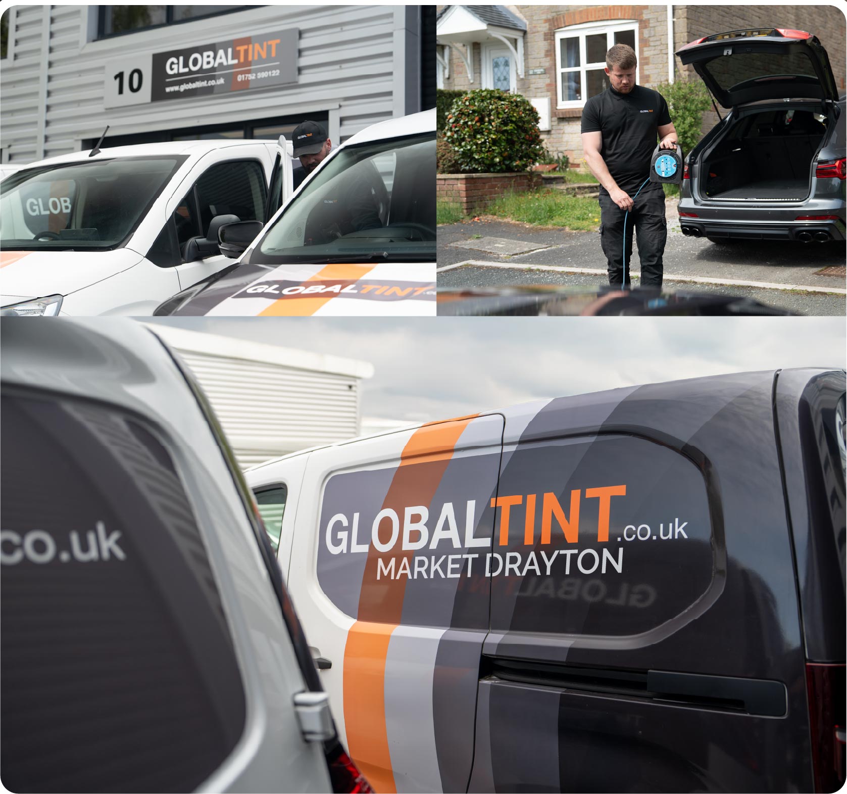 Mobile Window Tinting Expert Working in Market Drayton