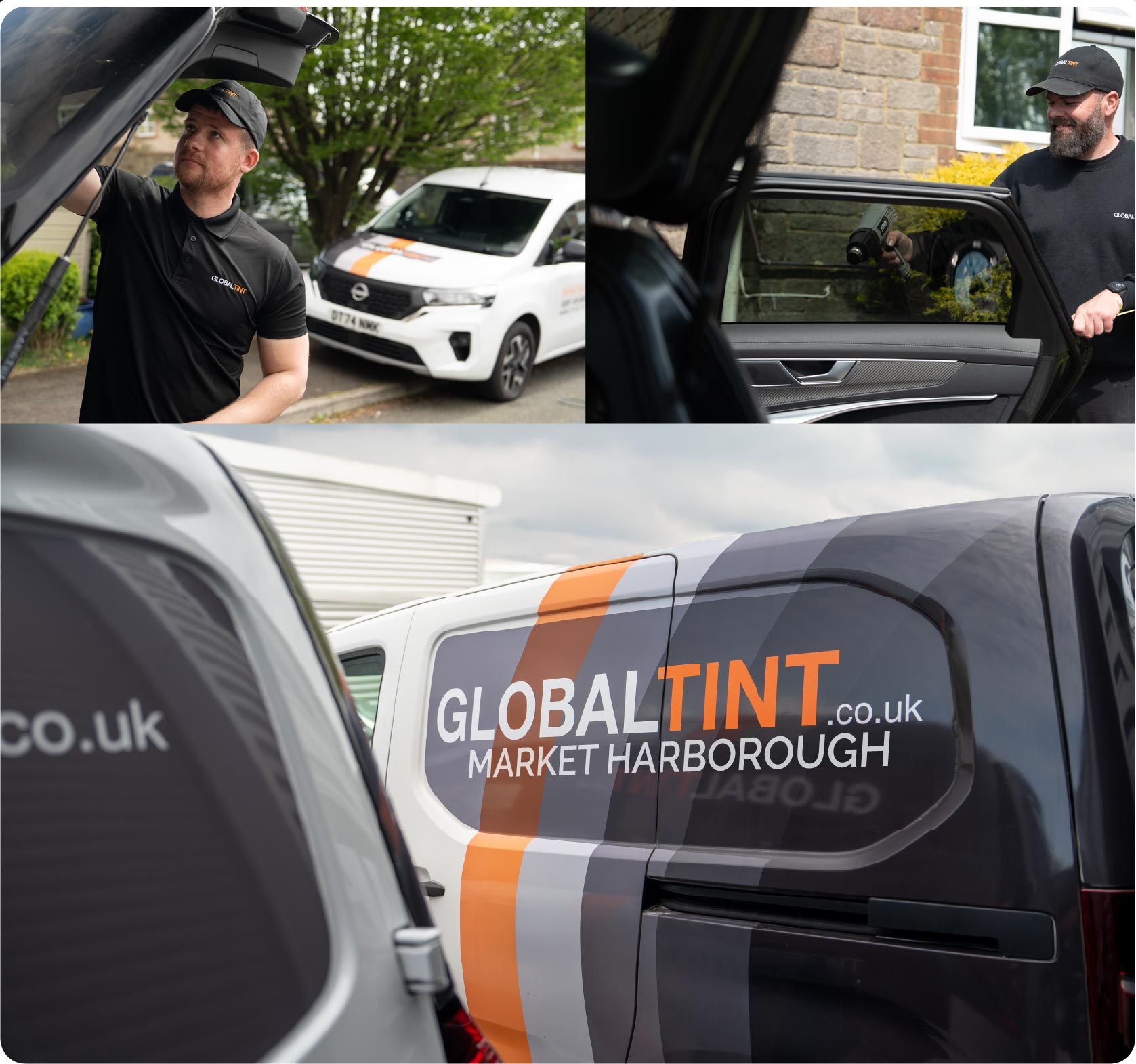 Mobile Window Tinting Expert Working in Market Harborough