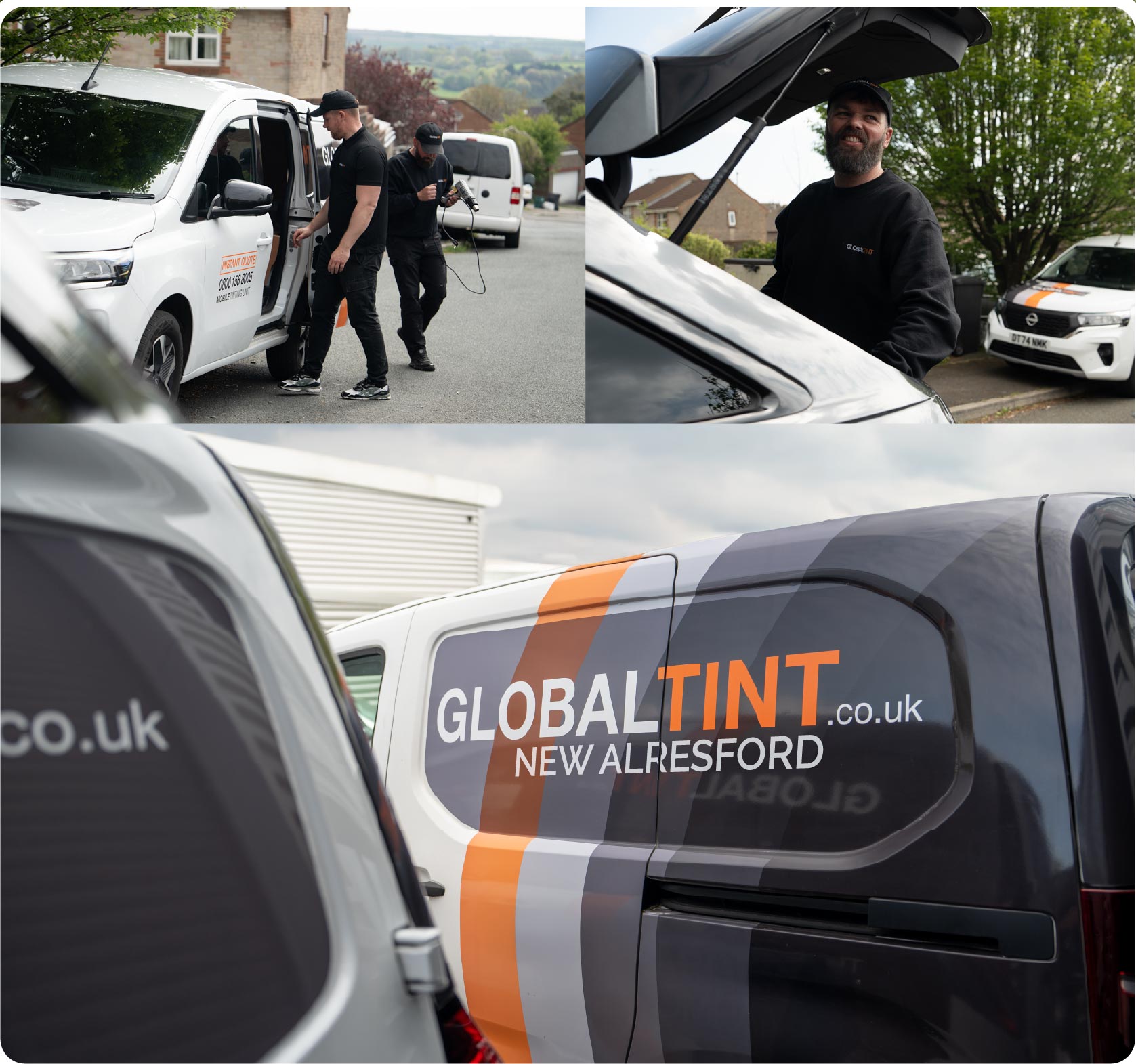 Mobile Window Tinting Expert Working in New Alresford