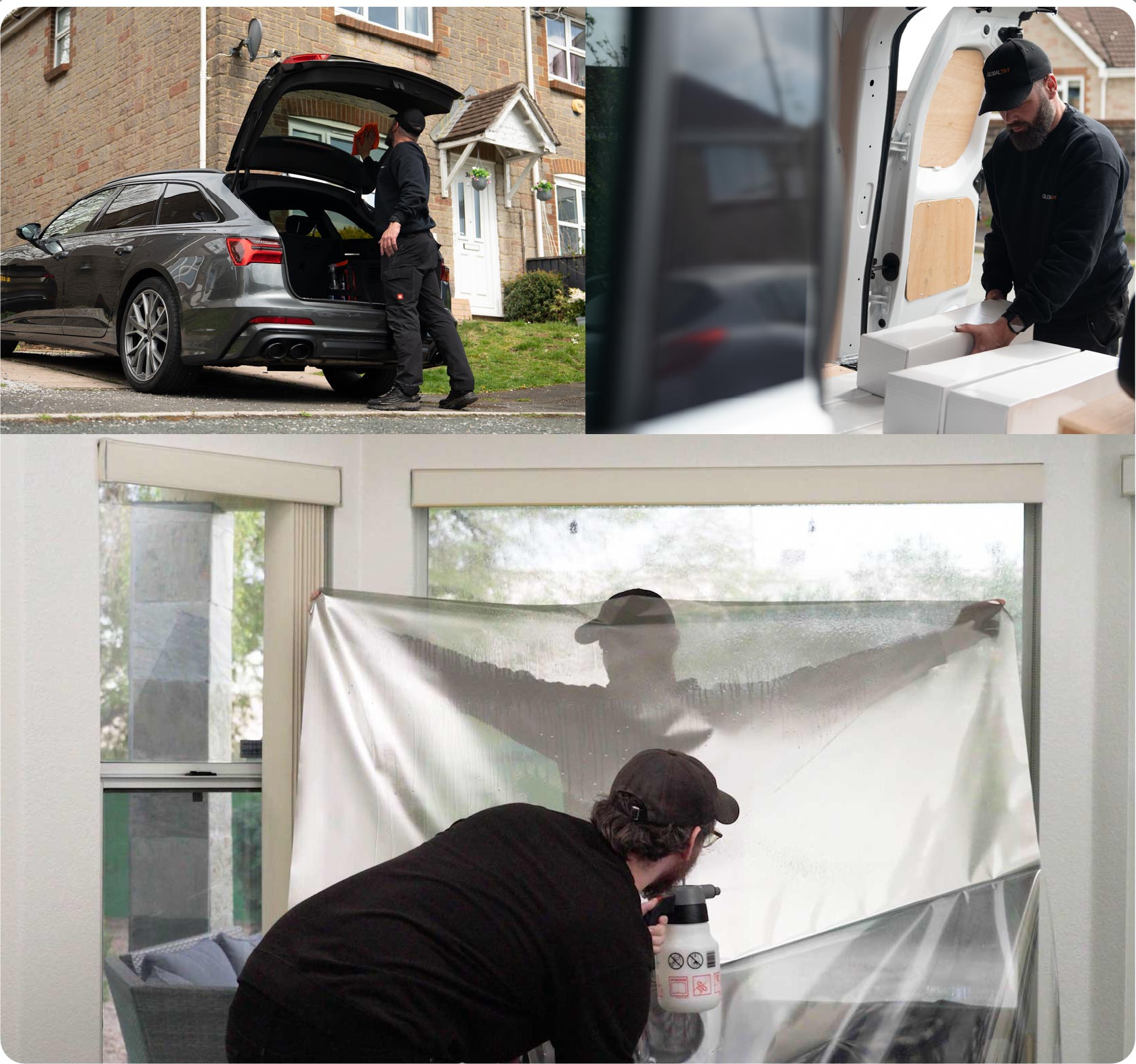 Home Window Film Expert Working in Newport