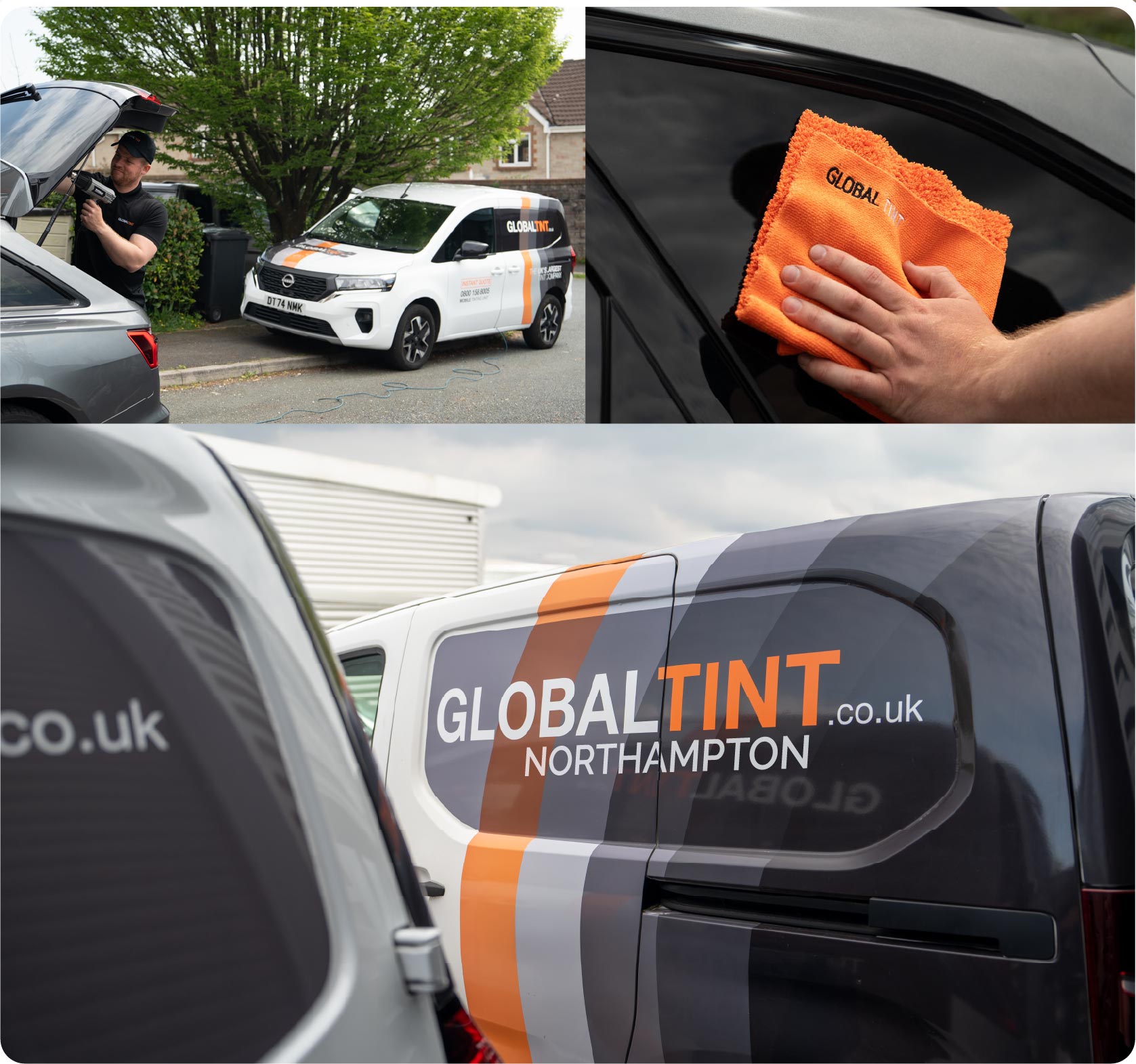 Mobile Window Tinting Expert Working in Northampton