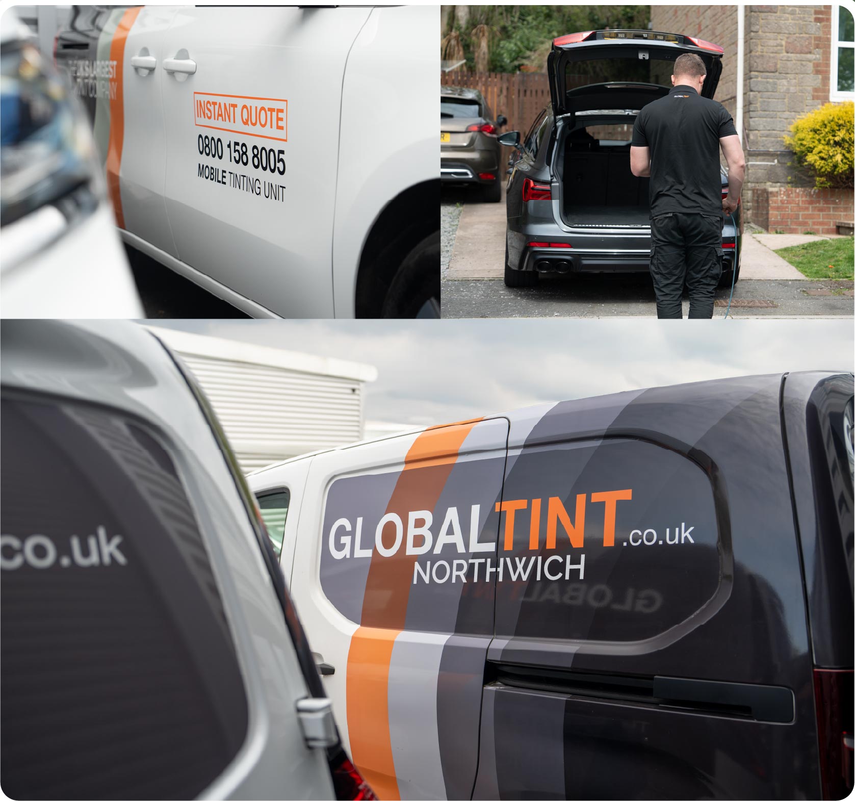Mobile Window Tinting Expert Working in Northwich