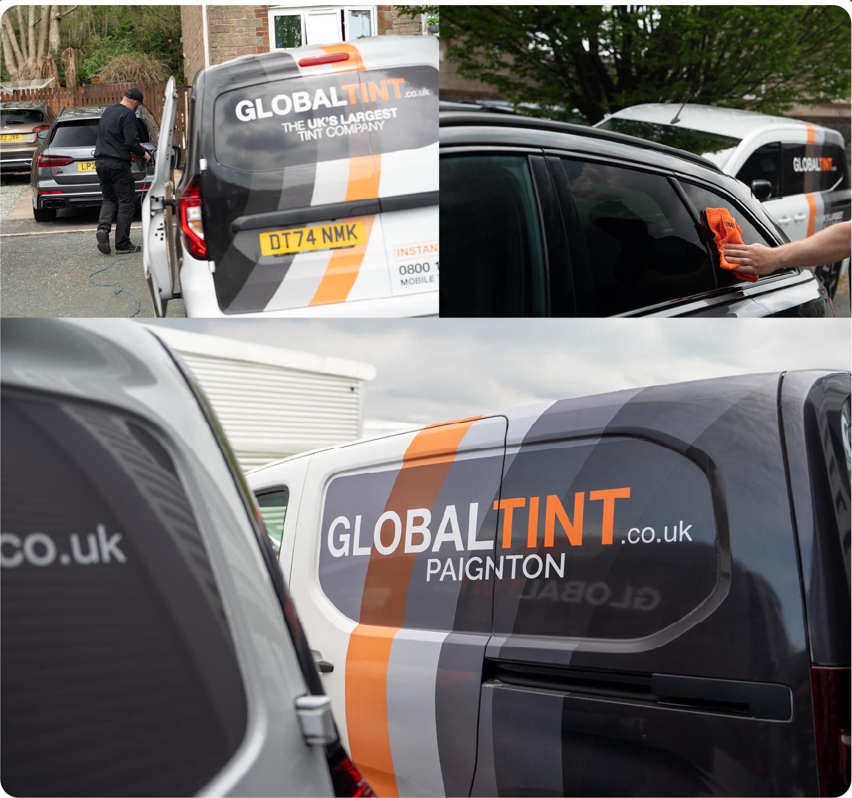 Mobile Window Tinting Expert Working in Paignton