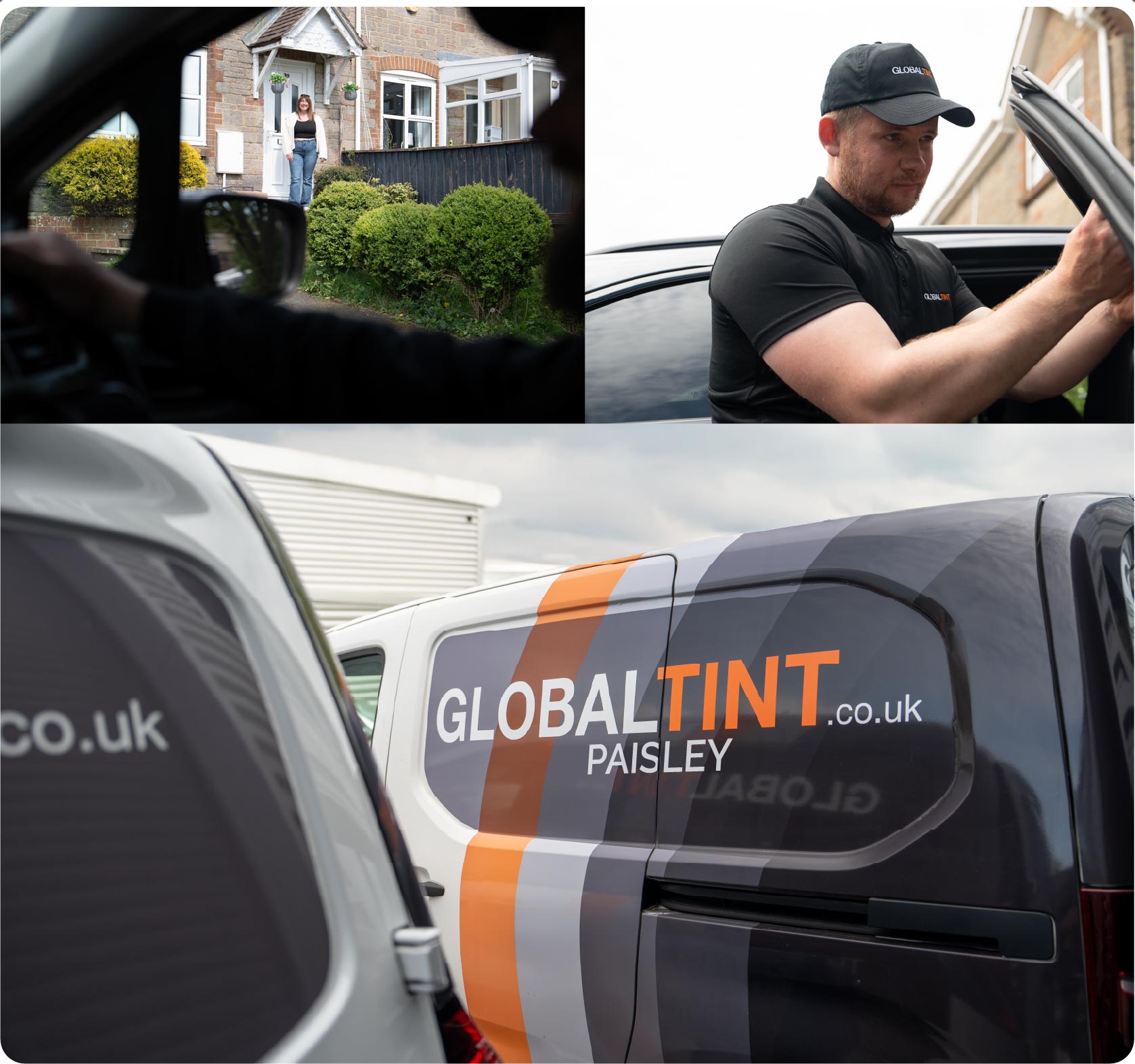 Mobile Window Tinting Expert Working in Paisley