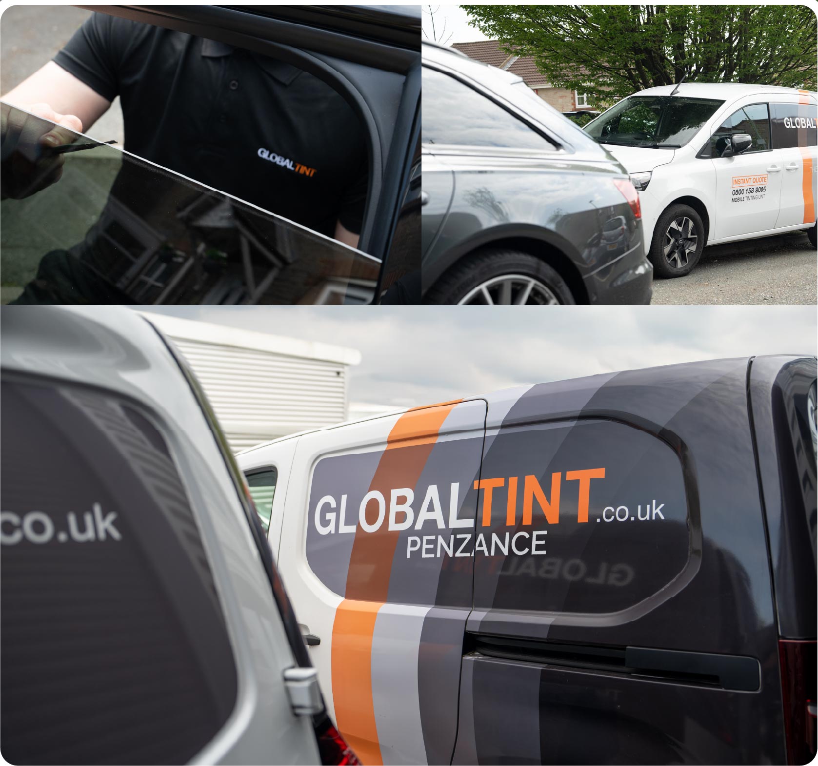 Mobile Window Tinting Expert Working in Penzance