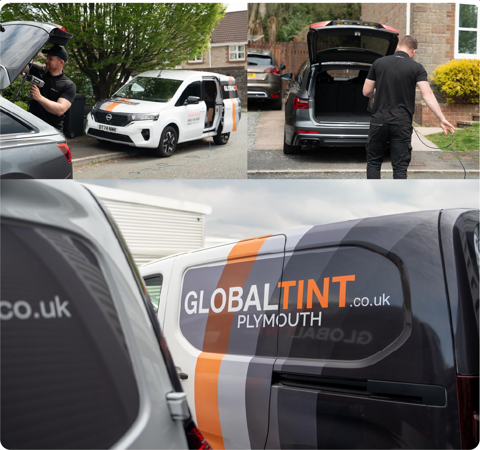 Window Tinting Expert Working in Plymouth