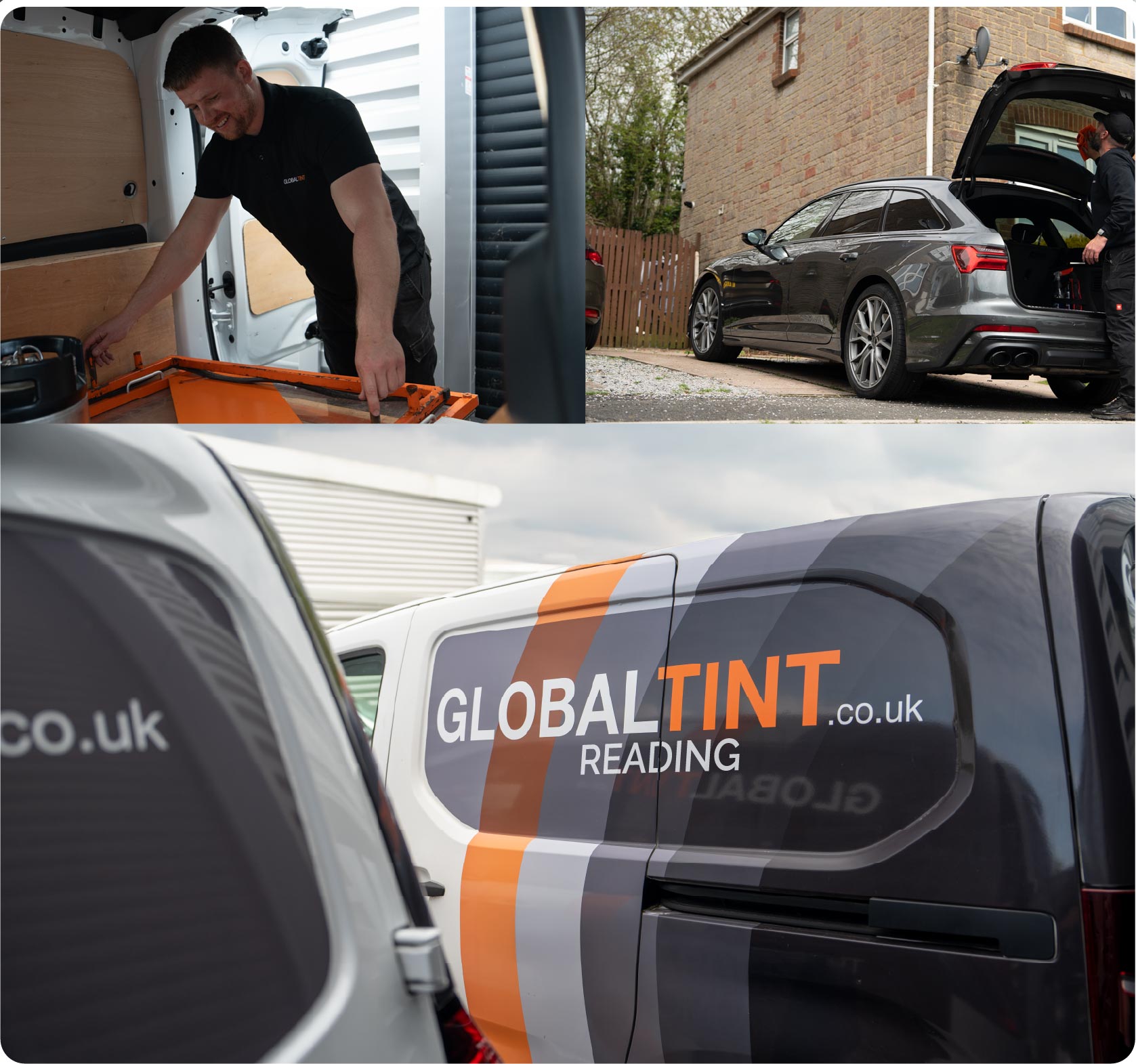 Mobile Window Tinting Expert Working in Reading