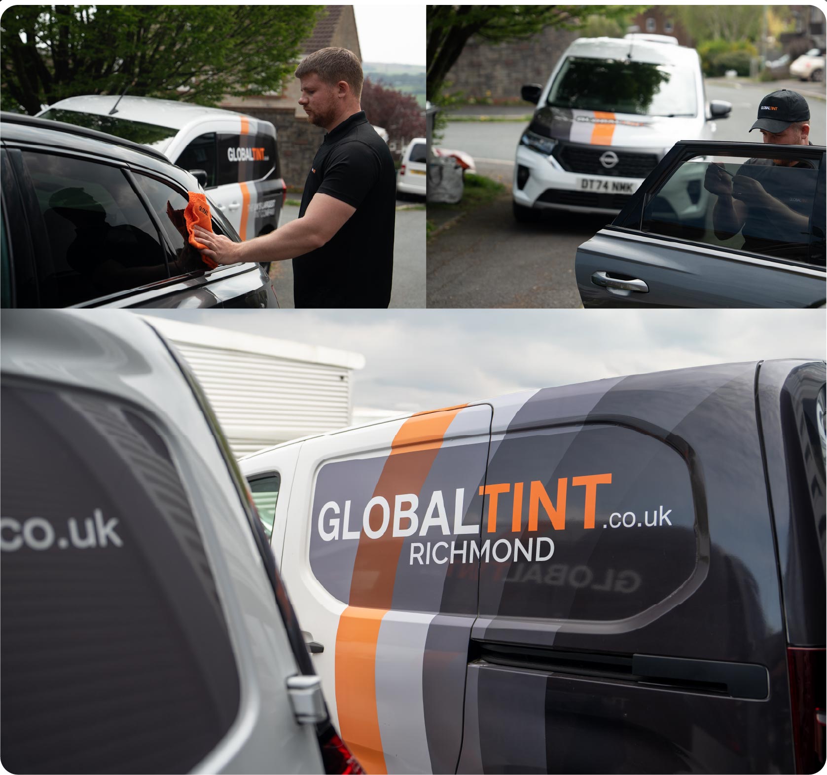Mobile Window Tinting Expert Working in Richmond