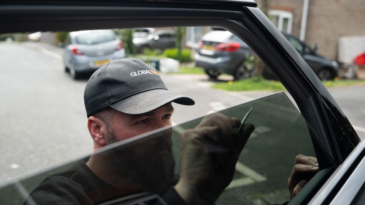 Mobile Tinting Technician from Rochdale Working On-Site